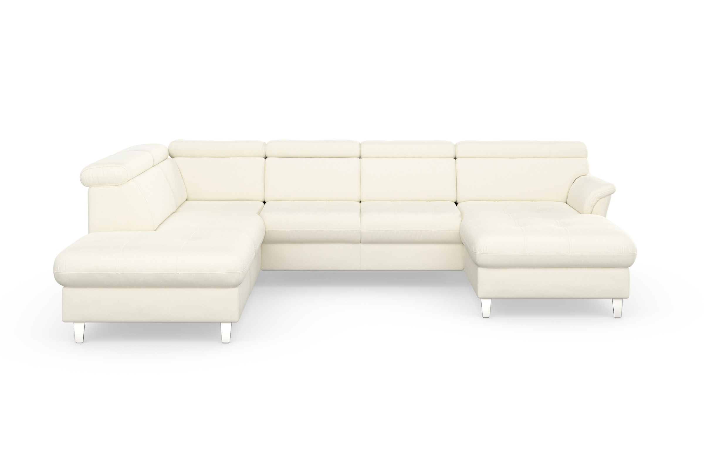 sit&more Wohnlandschaft »Marano U-Form«, inklusive Kopfteilverstellung, wahlweise mit Bettfunktion, Bettkasten