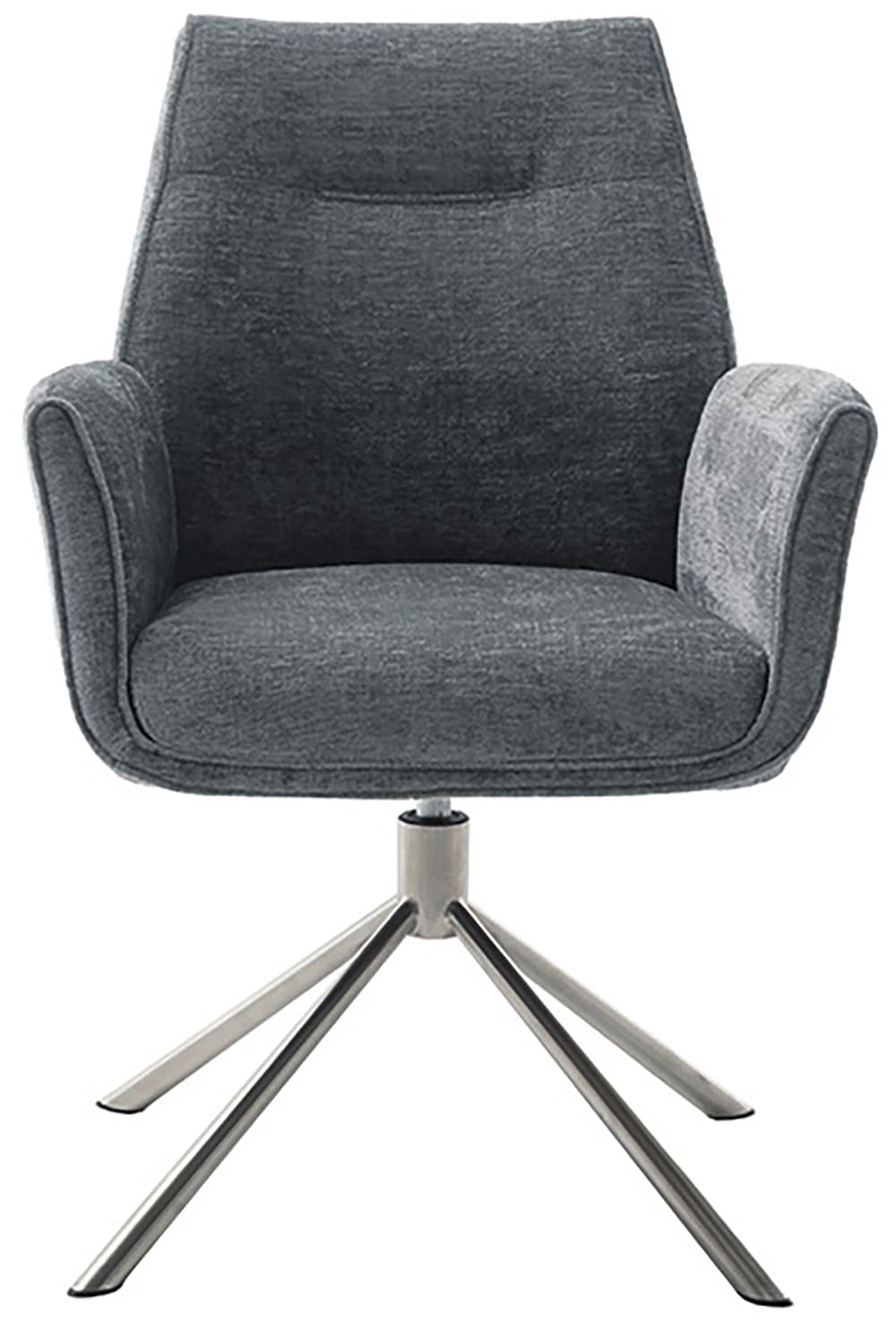 MCA furniture Esszimmerstuhl »DIVERIA«, Chenilleoptik, (2er-Set) 4-Fuss-Stuhl,drehbar 360°,belastbar 120 kg,Sitzhöhe ca. 50cm