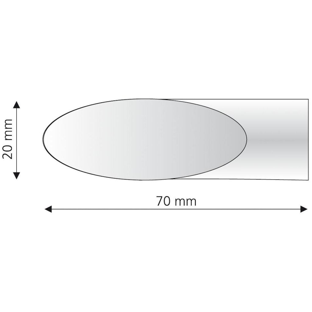 Liedeco Gardinenstangen-Endstück »Cut«, (Set, 2 St.)