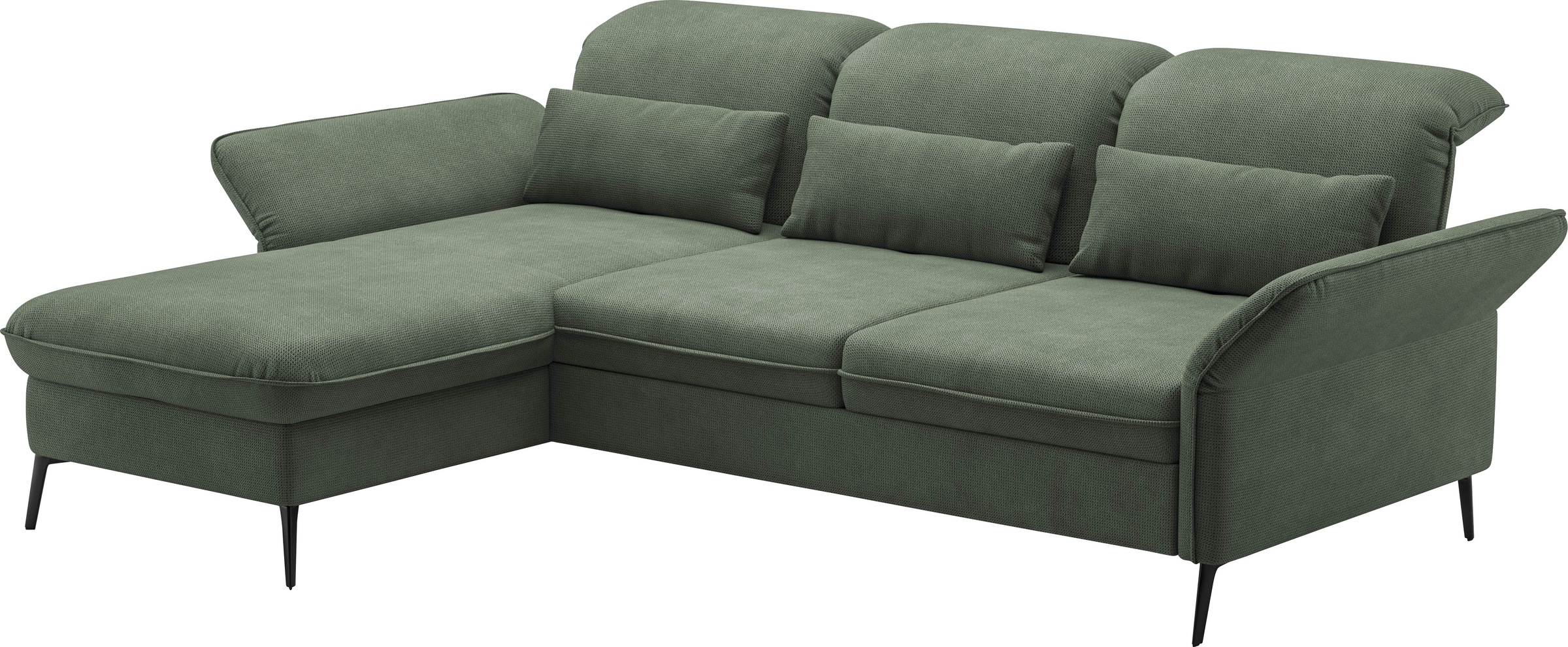 sit&more Ecksofa »Emely«, mit Sitztiefenverstellung optional mit Bettfunktion und Bettkasten