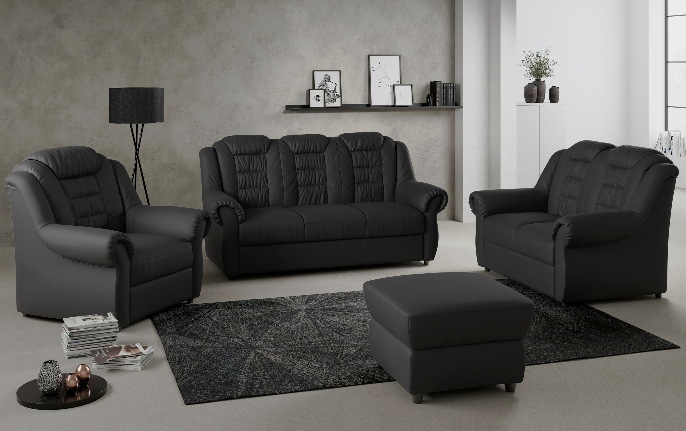 Home affaire 3-Sitzer »Boston«, Sofa mit hoher Rückenlehne