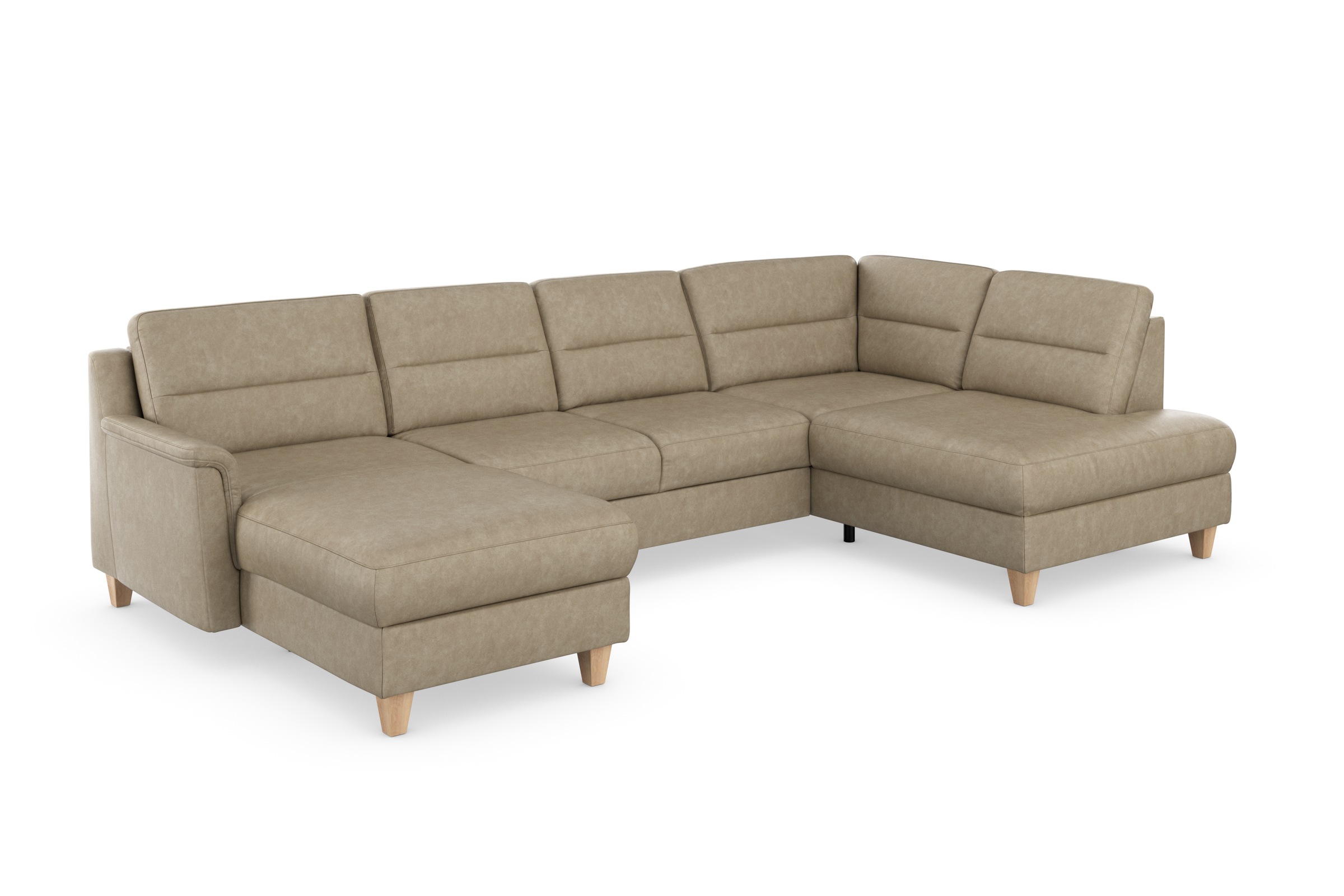 sit&more Wohnlandschaft »Farö U-Form«, inklusive Federkern, wahlweise mit Bettfunktion und Bettkasten