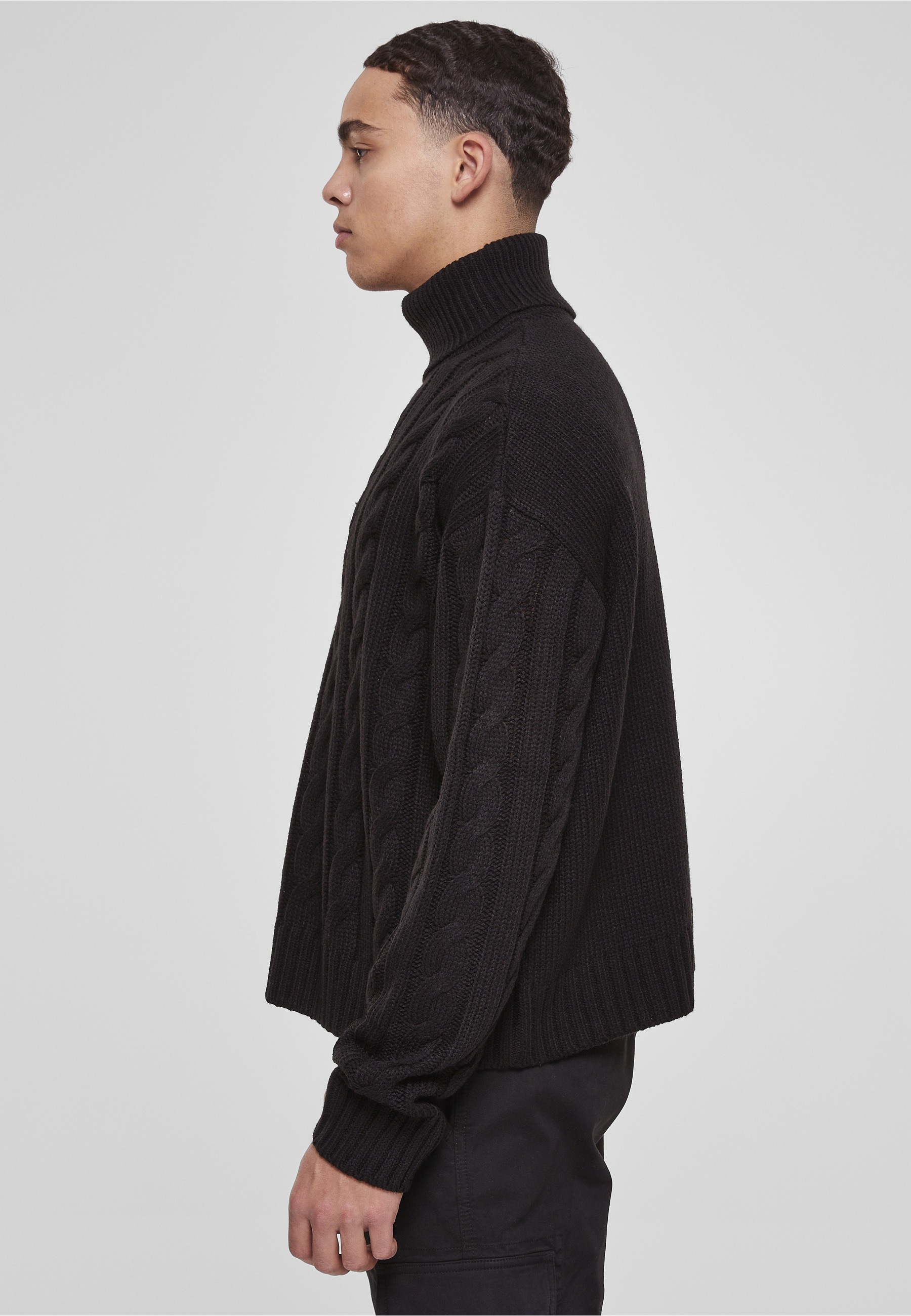 URBAN CLASSICS Rundhalspullover »Urban Classics Herren Boxy Roll Neck Sweater« 1 Stk.