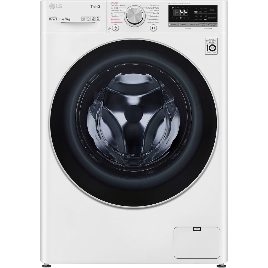 LG Waschmaschine »F4WV609S1A«, F4WV609S1A, 9 kg, 1400 U/min