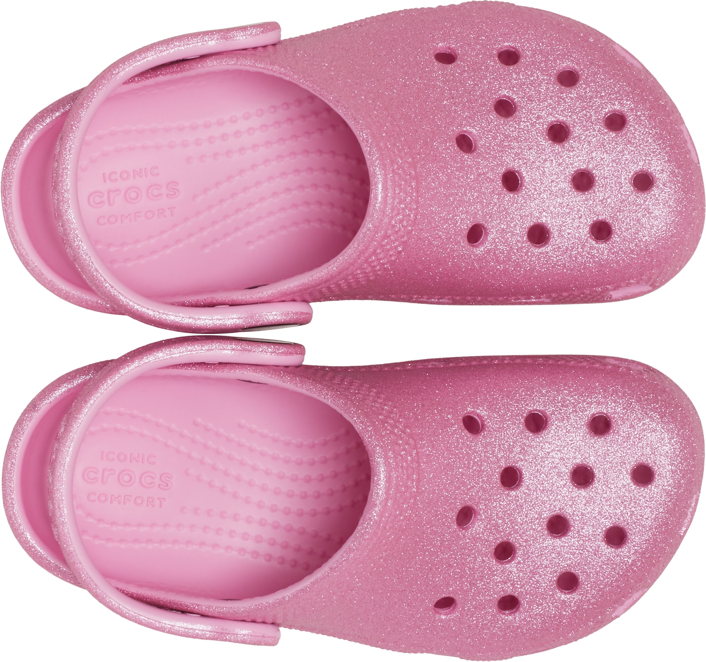 Crocs Clog »Classic Clog«  Glitzerschuh, Babyschuh, Sommerschuh mit allover Schimmer