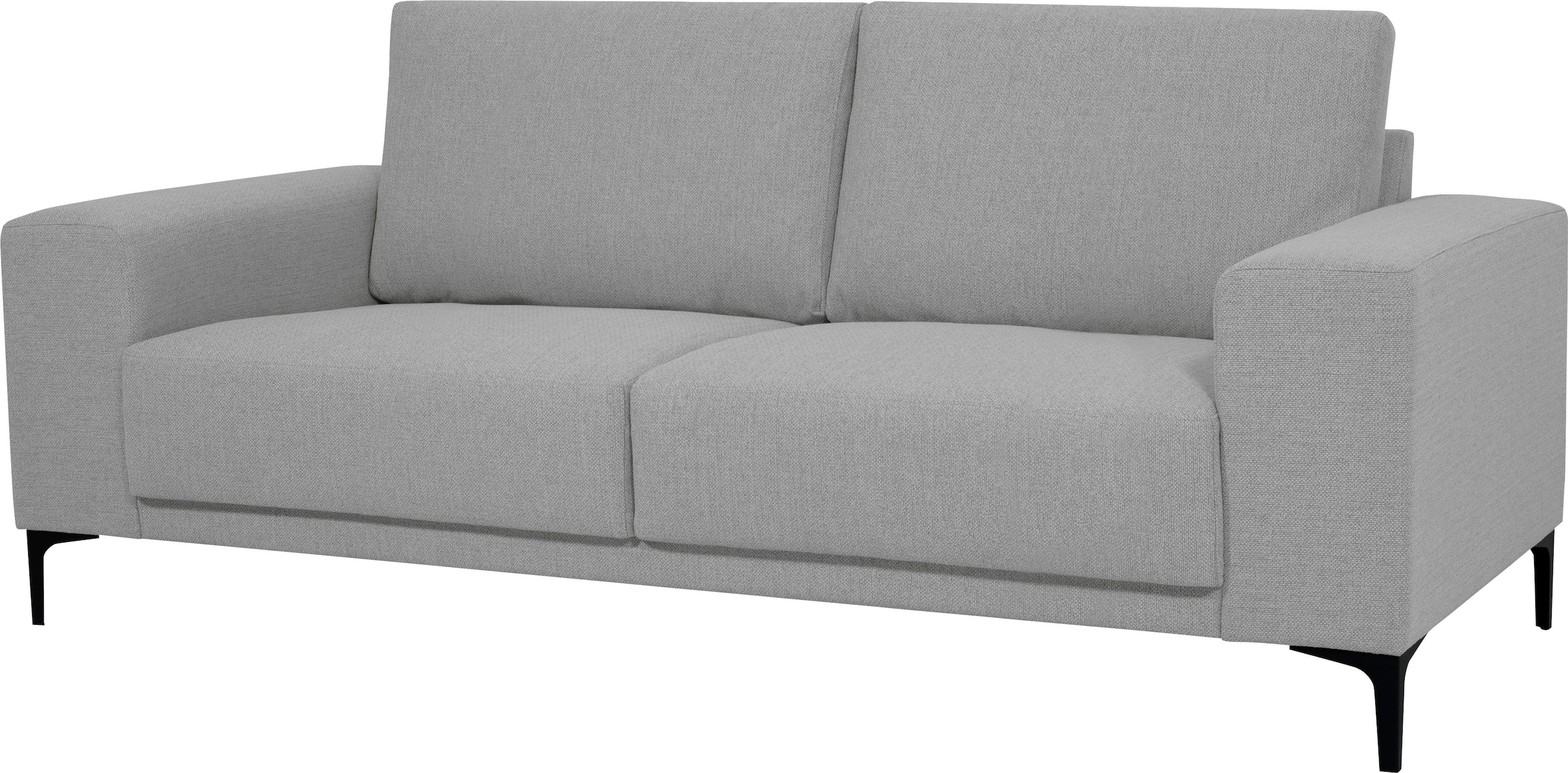 Places of Style 2-Sitzer »Xander«, Breite 164 cm, Webstoff, Soft-Touch Chenille, schwarze Metallfüße