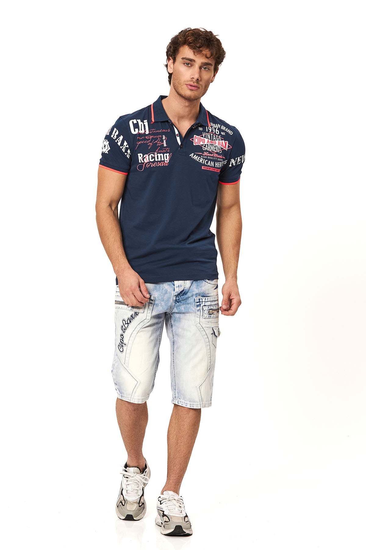 Cipo & Baxx Jeansbermudas Baumwolle, regular fit