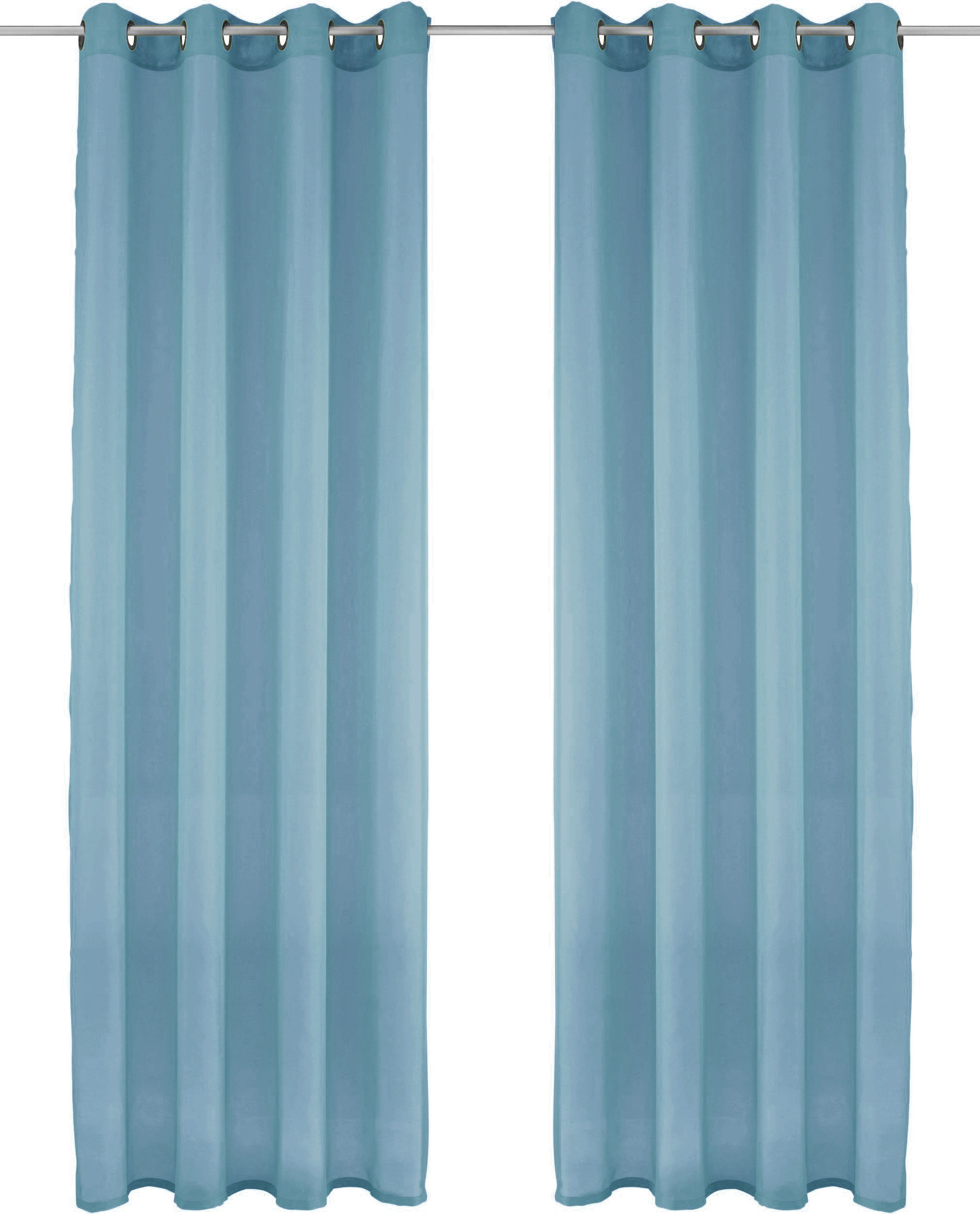 my home Gardine »XANA mit Ösen, Kräuselband oder Schlaufen«, (1 St.), Bestseller, einfarbig, 1 bzw. 2 Schals, pflegeleicht, Schal