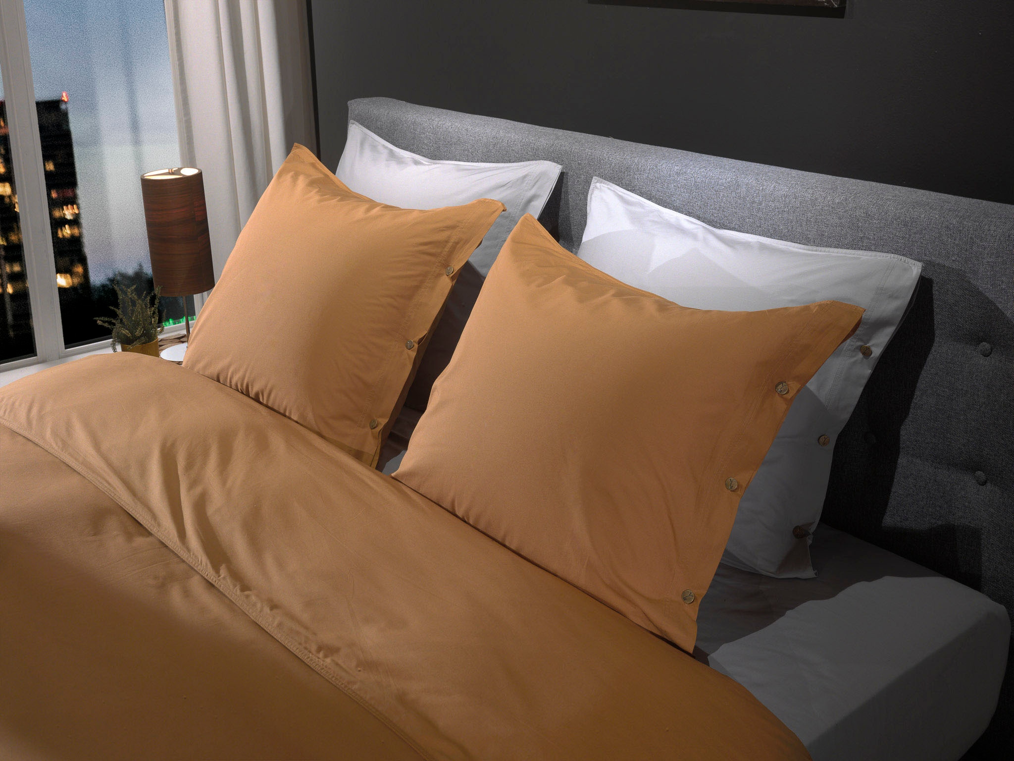YELLOW Bettwäsche »Percale« 2 Uni Design, 100% Baumwolle ab 135x200 cm.