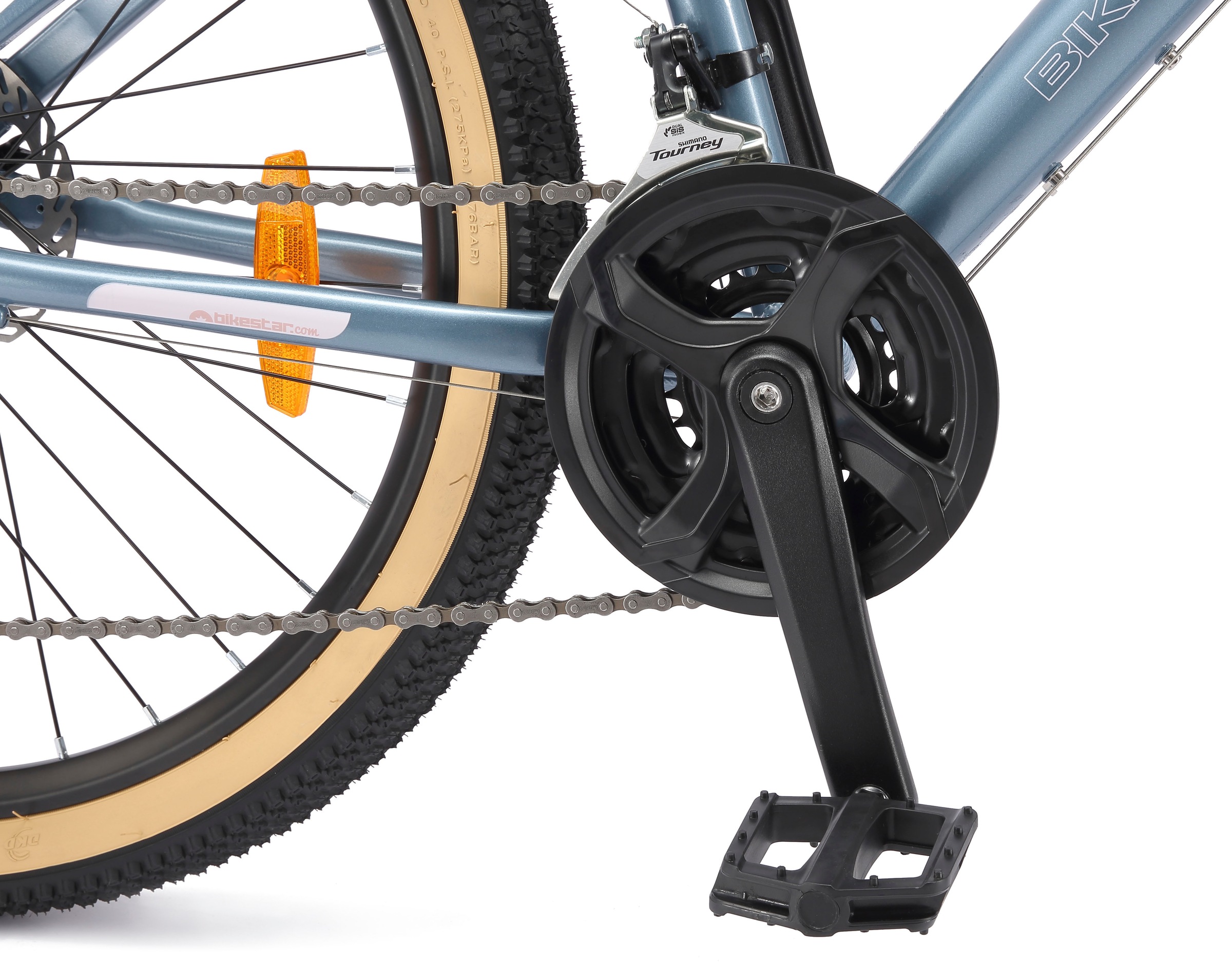 Bikestar Mountainbike 21 Gang Shimano RD-TY300 Schaltwerk Kettenschaltung für Damen und Herren, Kettenschaltung