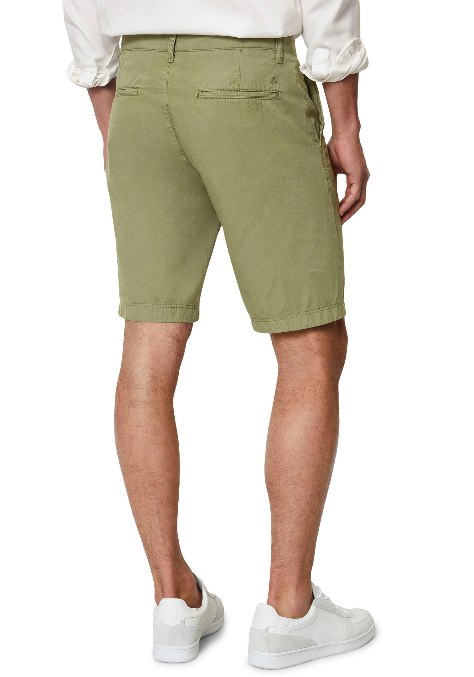 2. Bild von Marc O'Polo Shorts »Reso Shorts, regular fit, welt pkts, LO 52,6cm; Length -3cm«, mit Logostickerei auf der Rückseite