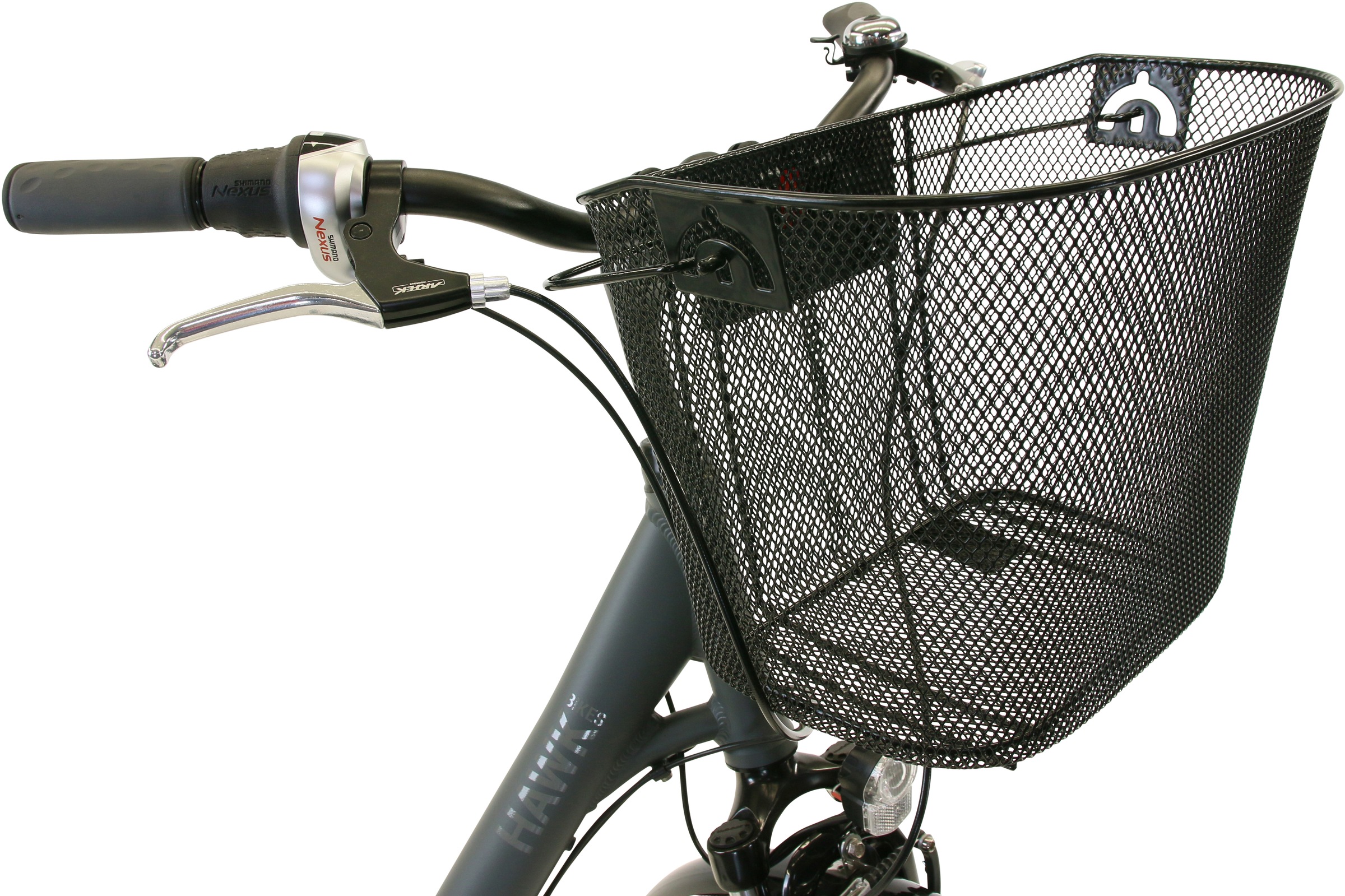HAWK Bikes Cityrad »City Wave Deluxe Plus Grey«, 7 Gang, Shimano, Nexus Schaltwerk, für Damen und Herren