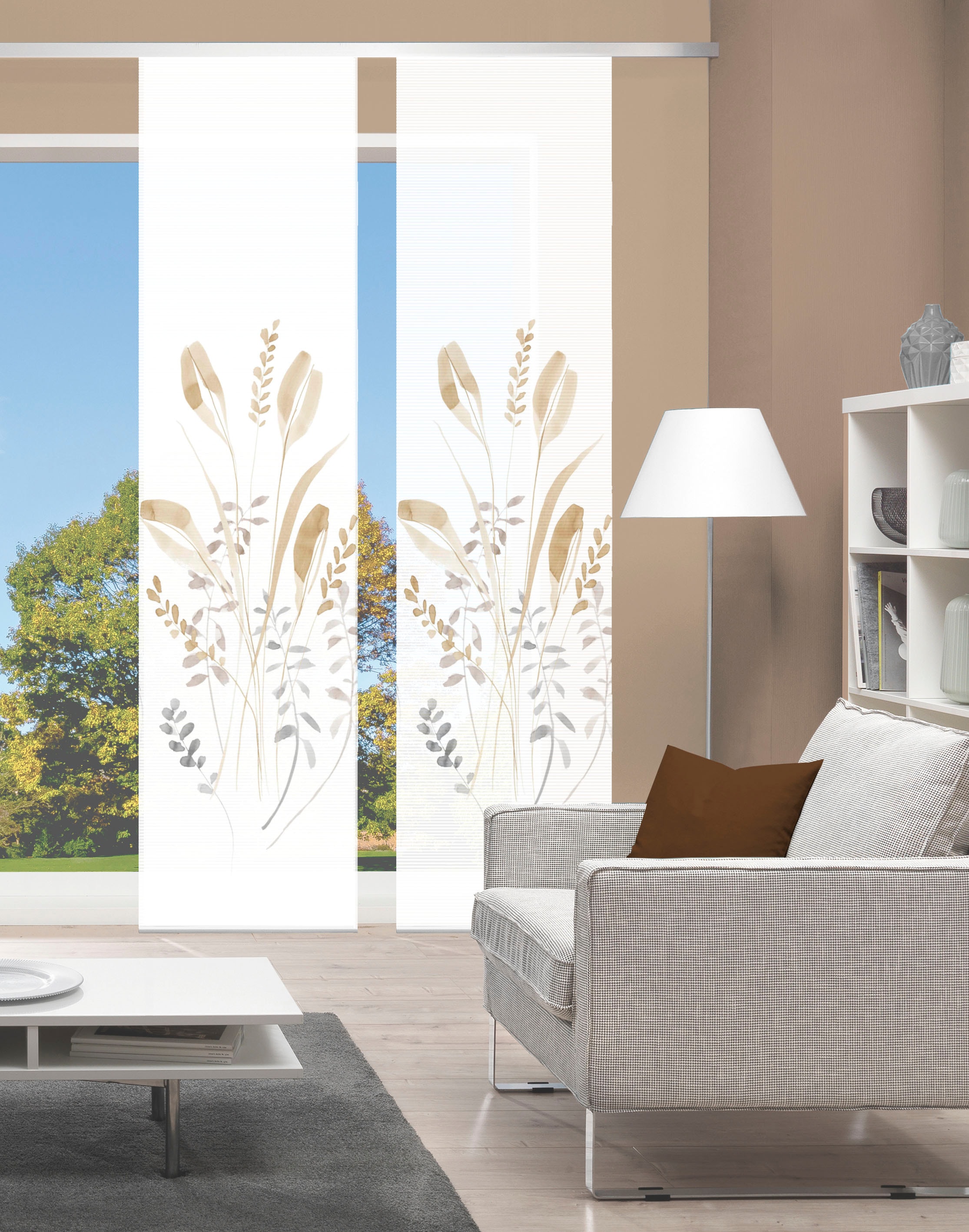 Vision S Schiebegardine »AYENE 2er SET« Paneelwagen 2 Stk. tlg. Schiebevorhang Digidruck 2er Set AYENE