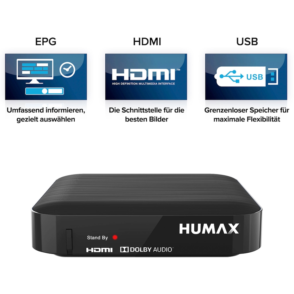 Humax Kabel-Receiver »Kabel HD Nano«, (EPG (elektronische Programmzeitschrift)-Kindersicherung-Automatischer Sendersuchlauf), mit Full HD