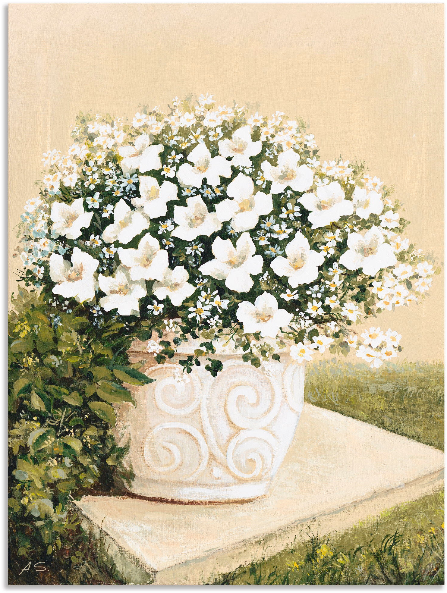 Artland Wandbild »Blumentopf I«, Blumen, (1 St.), als Alubild, Outdoorbild, Leinwandbild, Poster in verschied. Größen