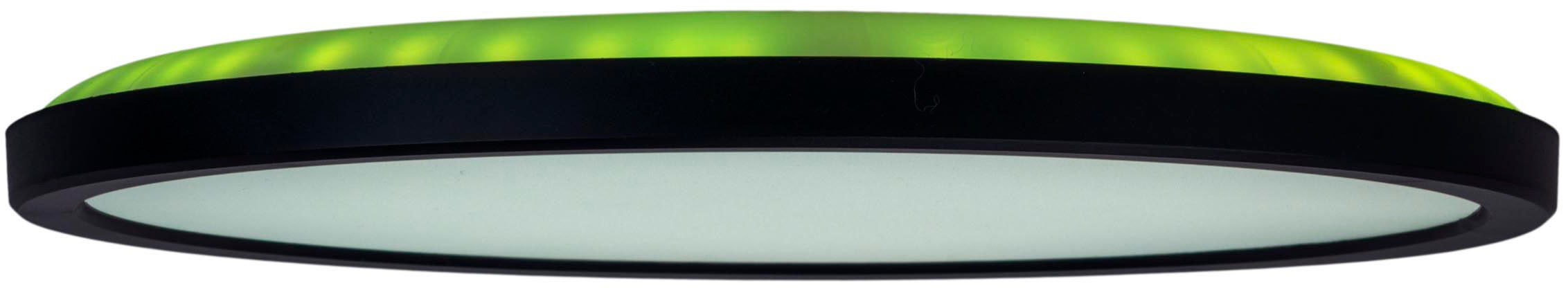 näve Deckenleuchte »LED "CARLO" mit RGB-Backlight D: 29,3 cm«, Dimmbar mit Memoryfunktion, Farbwechsler und Nachtlichtfunktion
