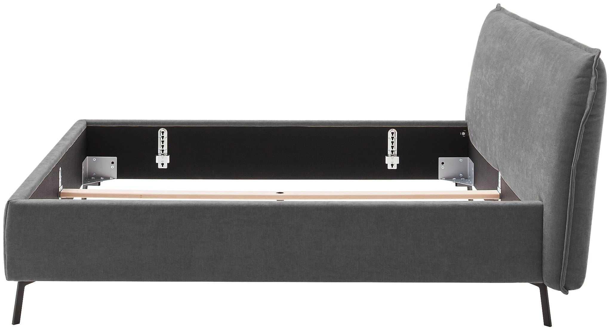 Home affaire Polsterbett »Aurela, liebevoll verarbeitete Biese & wahweise Überlänge« inkl. 7-fache Einlegetiefenverstellung & saugroboterfreundliche Höhe