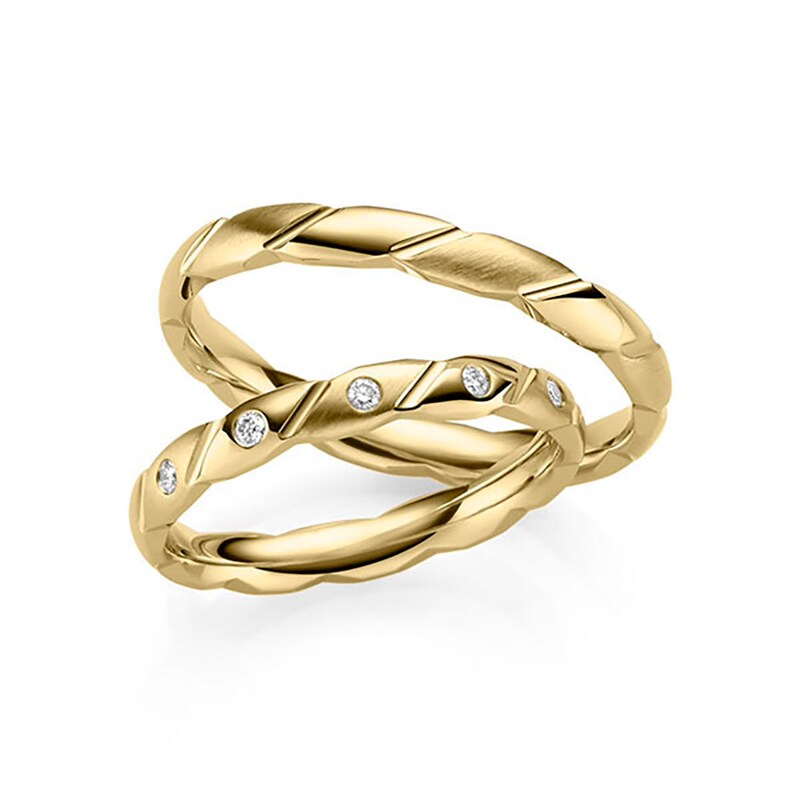 PHÖNIX Trauring »Schmuck Geschenk Partnerring Ehering Goldring« Made in Germany - wahlweise mit oder ohne Zirkonia gelbgoldfarben 64 Eleganter...