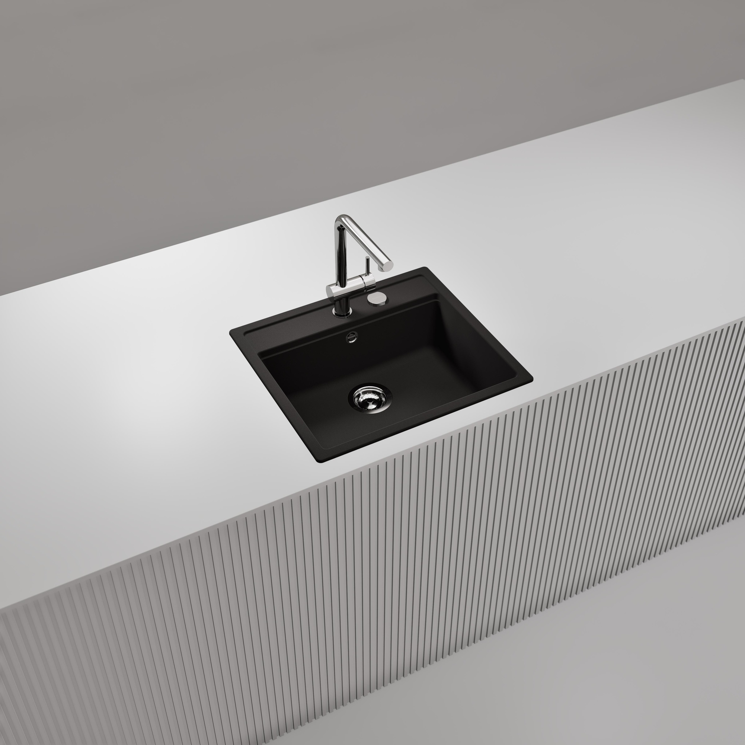 Schock Granitspüle »Nemo N-100 und Armatur Epos«, bestehend aus Spüle und Armatur
