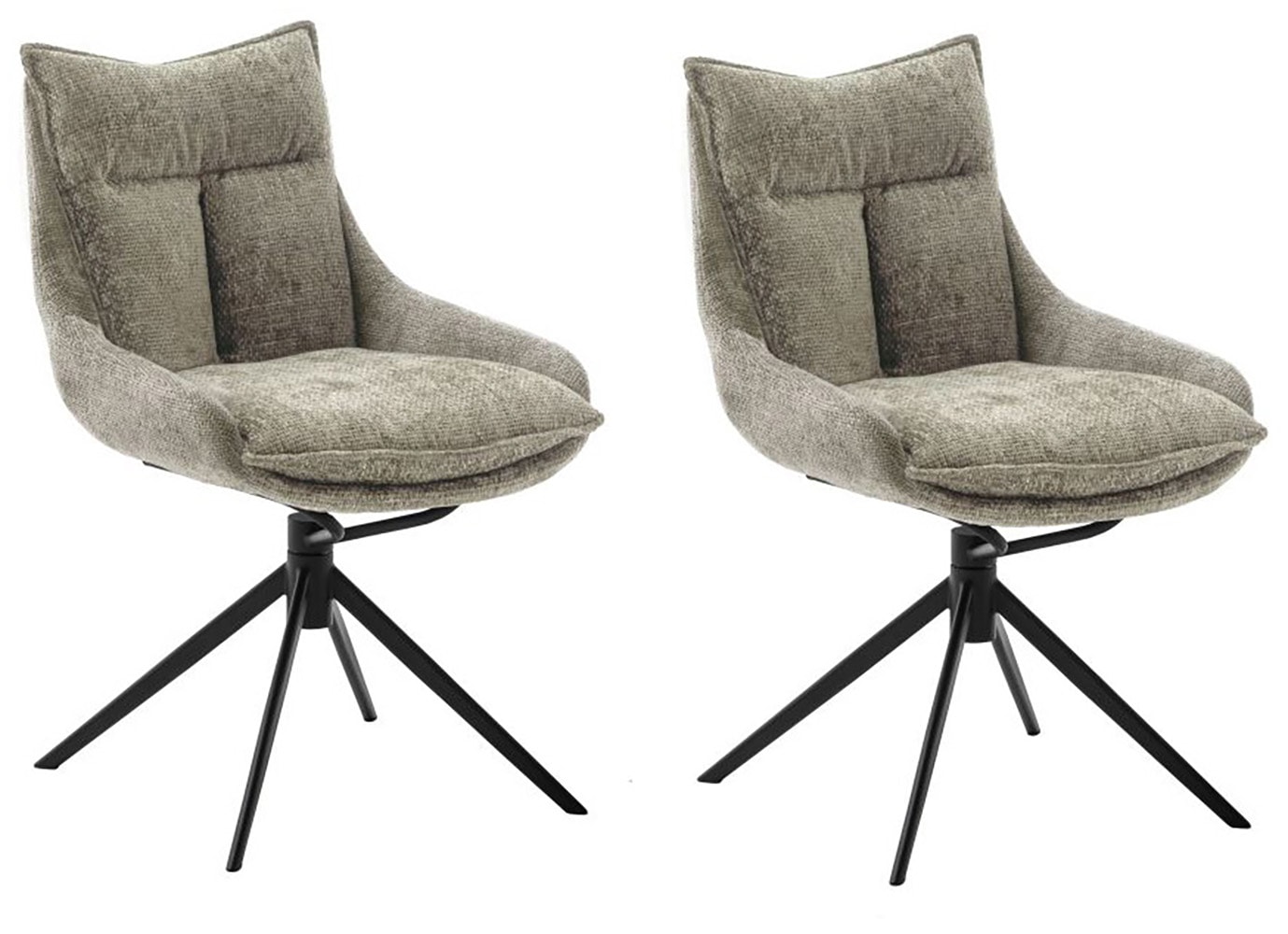 MCA furniture Esszimmerstuhl »PARKER«, Strukturstoff, (2er-Set), drehbar 36 günstig online kaufen