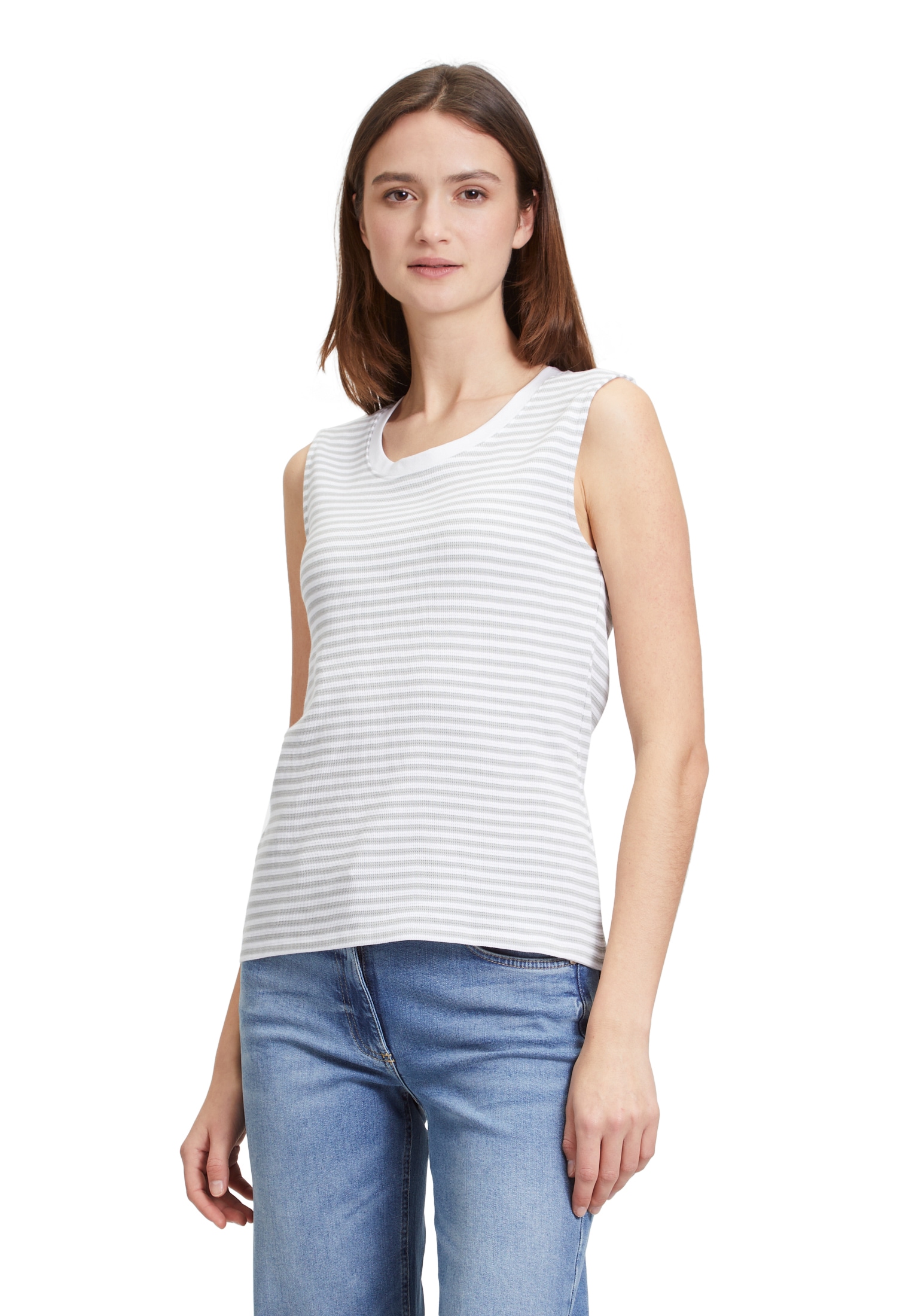 T-Shirt »Betty Barclay Streifen-Top mit Struktur«, Material