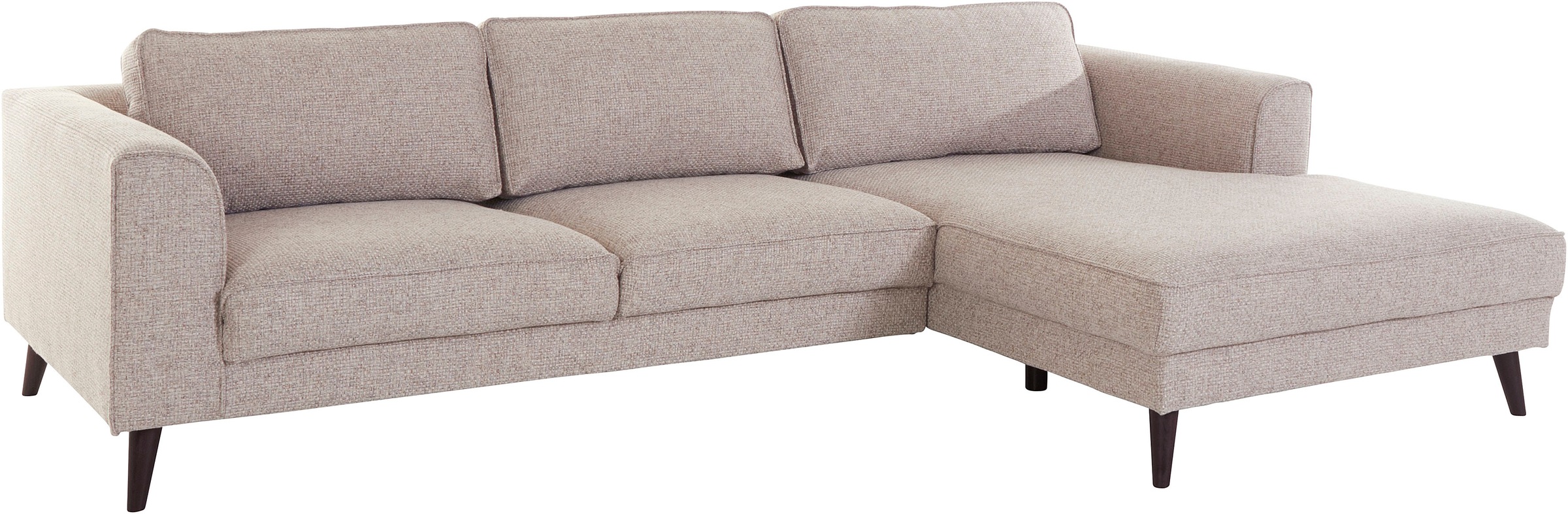 INOSIGN Ecksofa »Lumber Jack, elegant und bequem, Breite 280, hoher Fuß, L-Form«, in moderner Optik