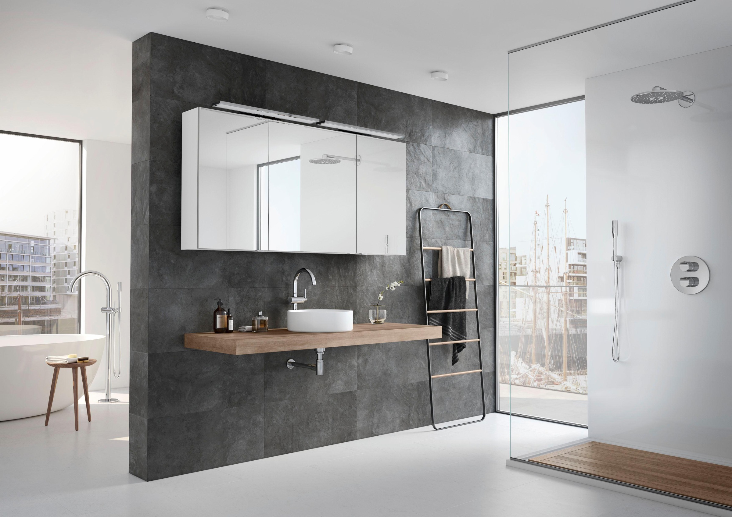 Saphir Spiegelschrank »3980« vormontiert