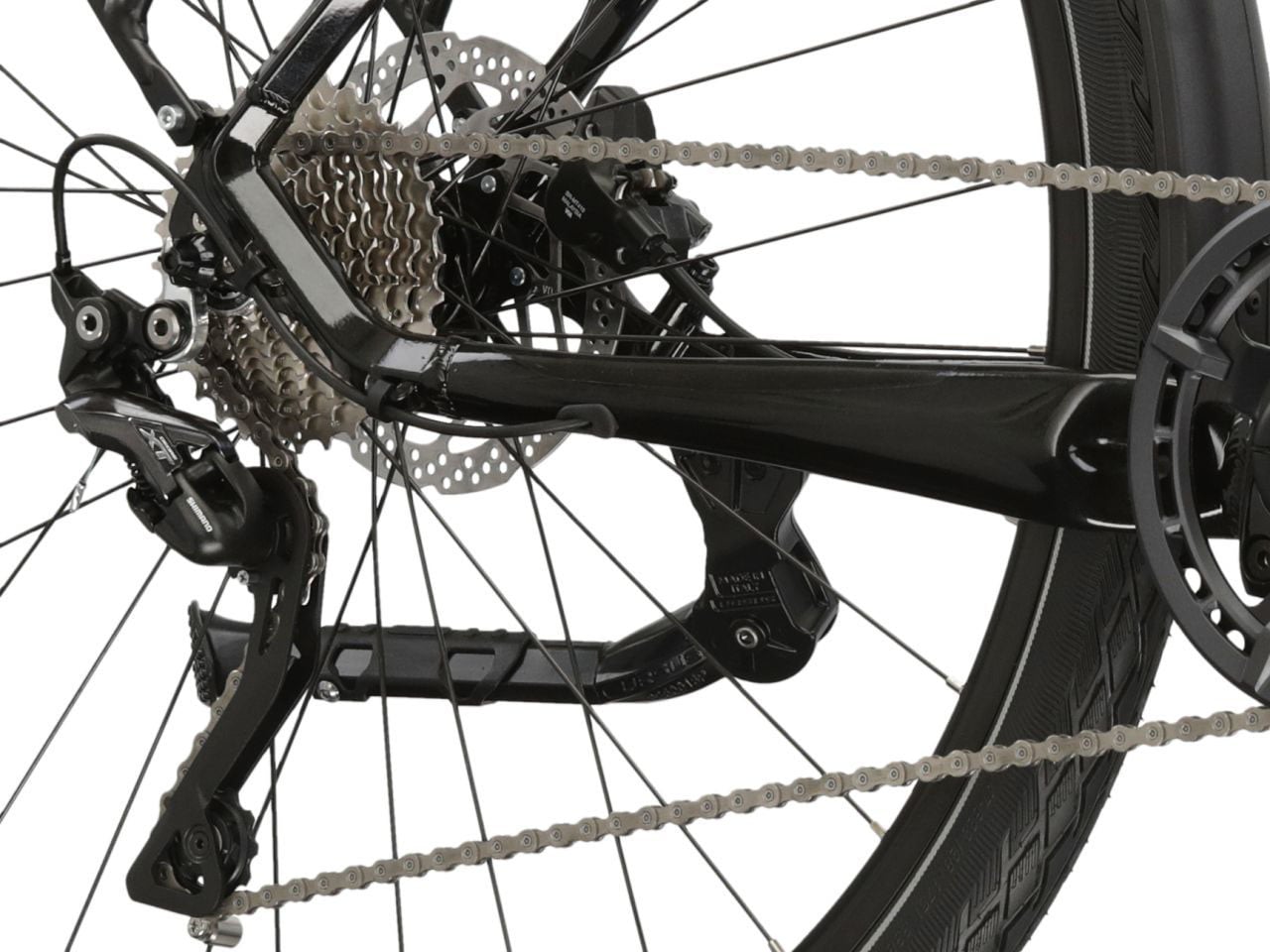 Kross »E-Trekkingrad Trans Hybrid 6.0 28 Zoll schwarz« 10 Gang Shimano DEORE XT T8000 Schaltwerk Kettenschaltung Mittelmotor 250 W Pedelec, Elektrofahrrad für Herren