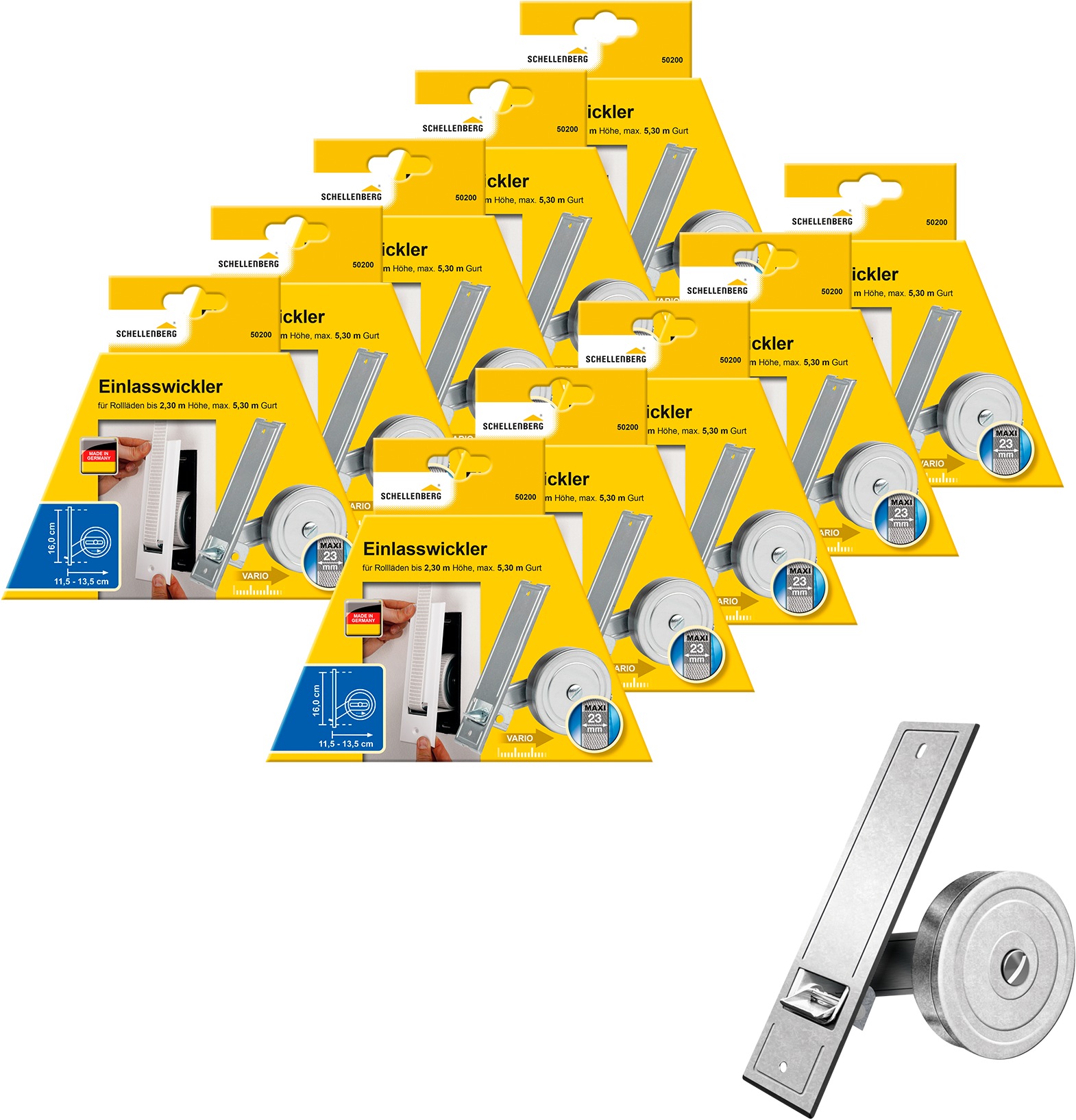 SCHELLENBERG Einlass-Gurtwickler »für das Rollladensystem Maxi, Lochabstand günstig online kaufen