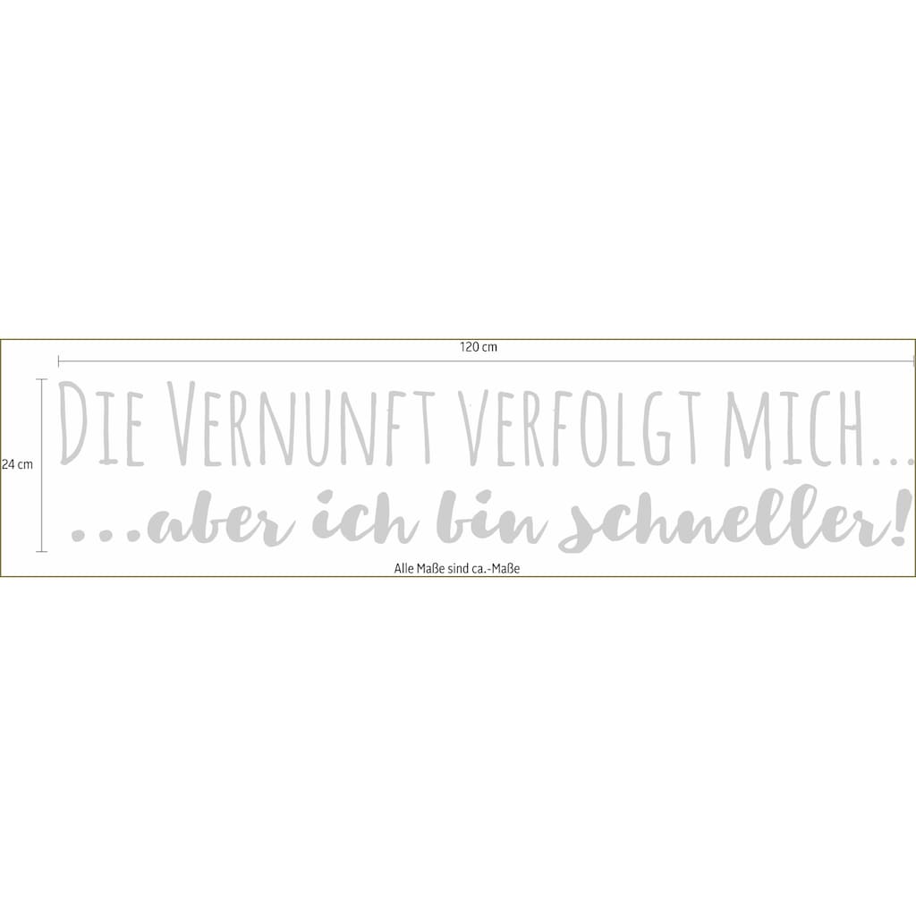 Wall-Art Wandtattoo »lustiger Spruch Wohnzimmer Vernunft«