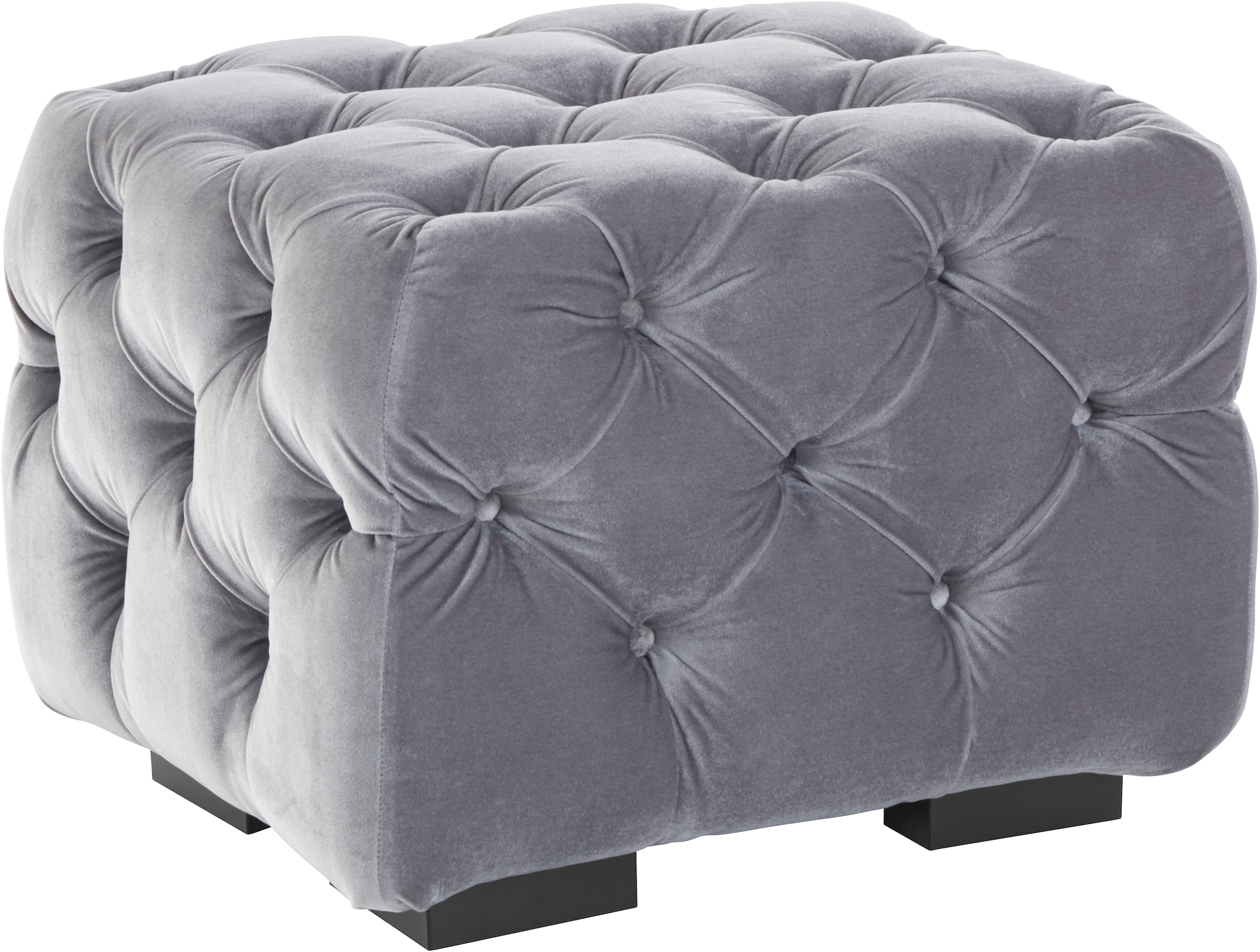 Guido Maria Kretschmer Home&Living Polsterhocker »Kalina«, mit klassischer Chesterfield-Knopfheftung, passend zur Serie "Kalina"