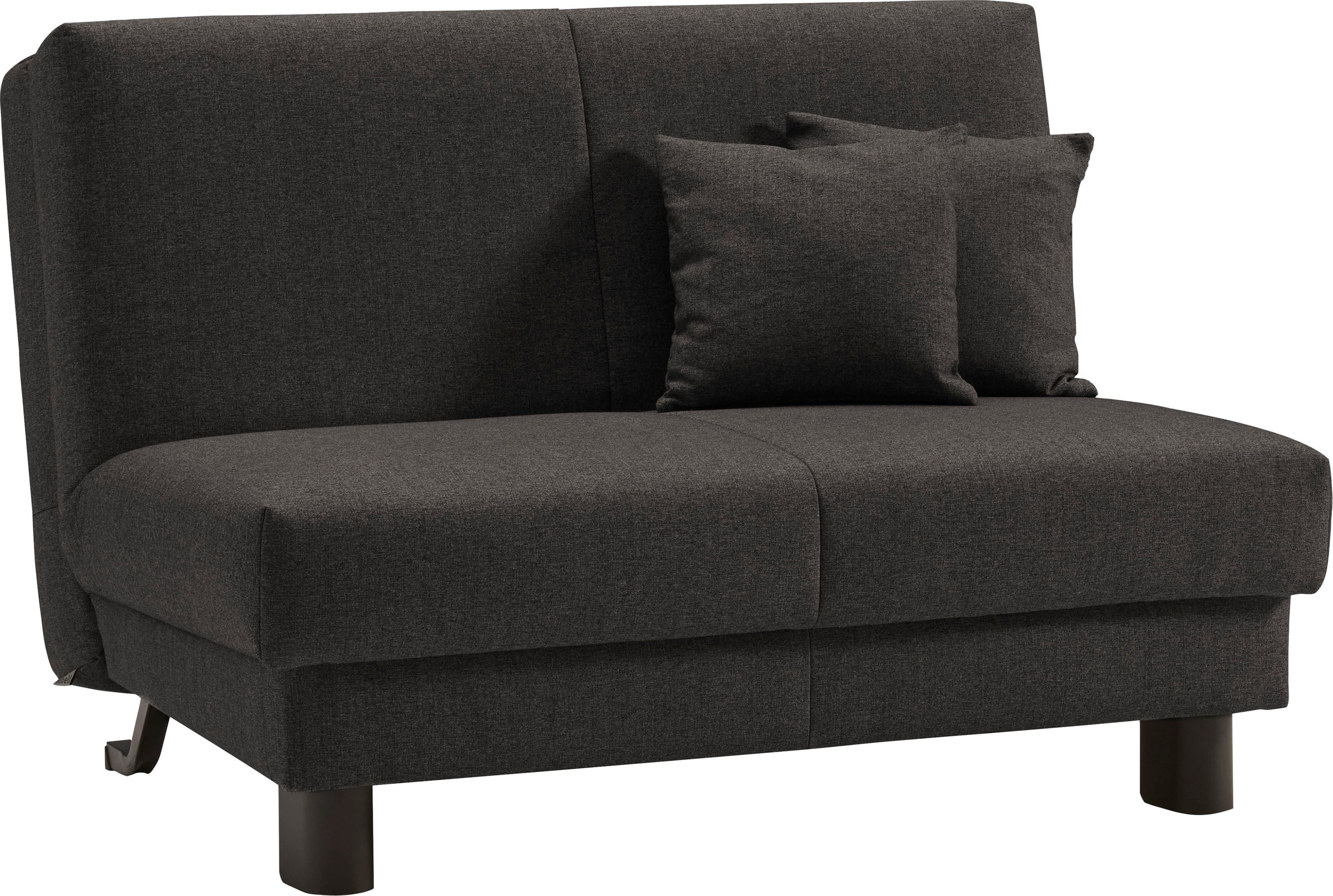 ell + ell Schlafsofa »Enny«, Liegefläche Breite 120 oder 140 cm, Liegehöhe 45 cm, Füße schwarz