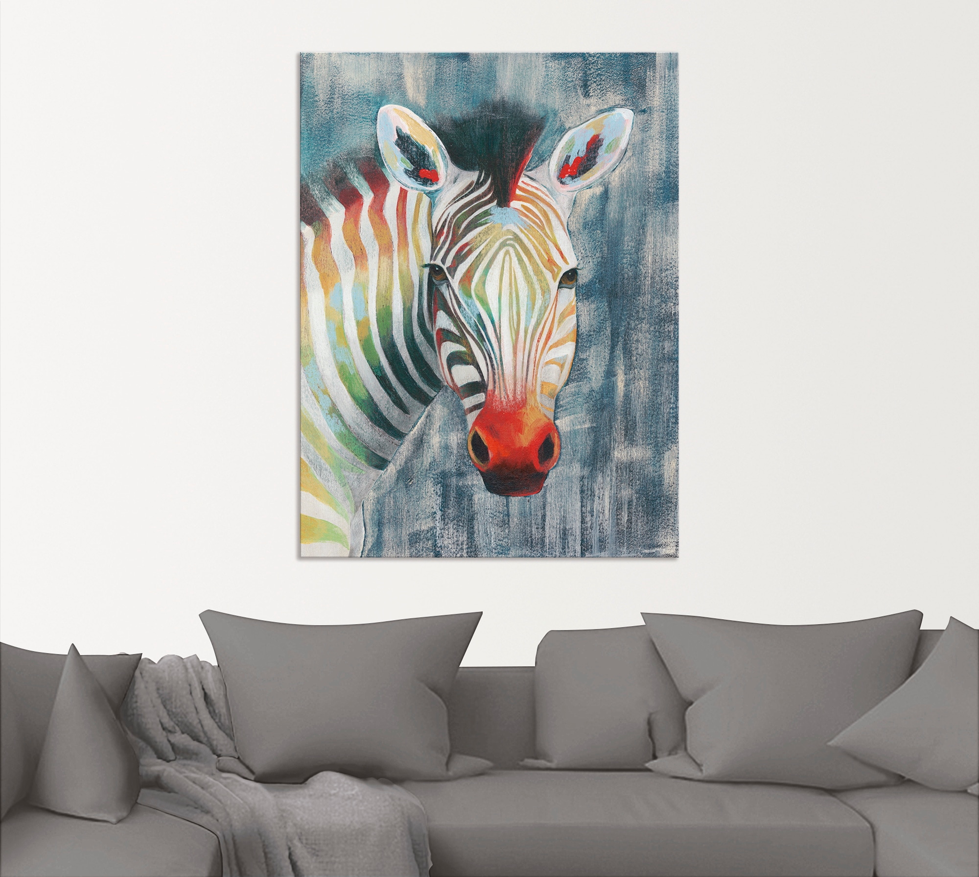 Artland Wandbild »Prisma Zebra I«, Wildtiere, (1 St.), als Alubild, Outdoor günstig online kaufen