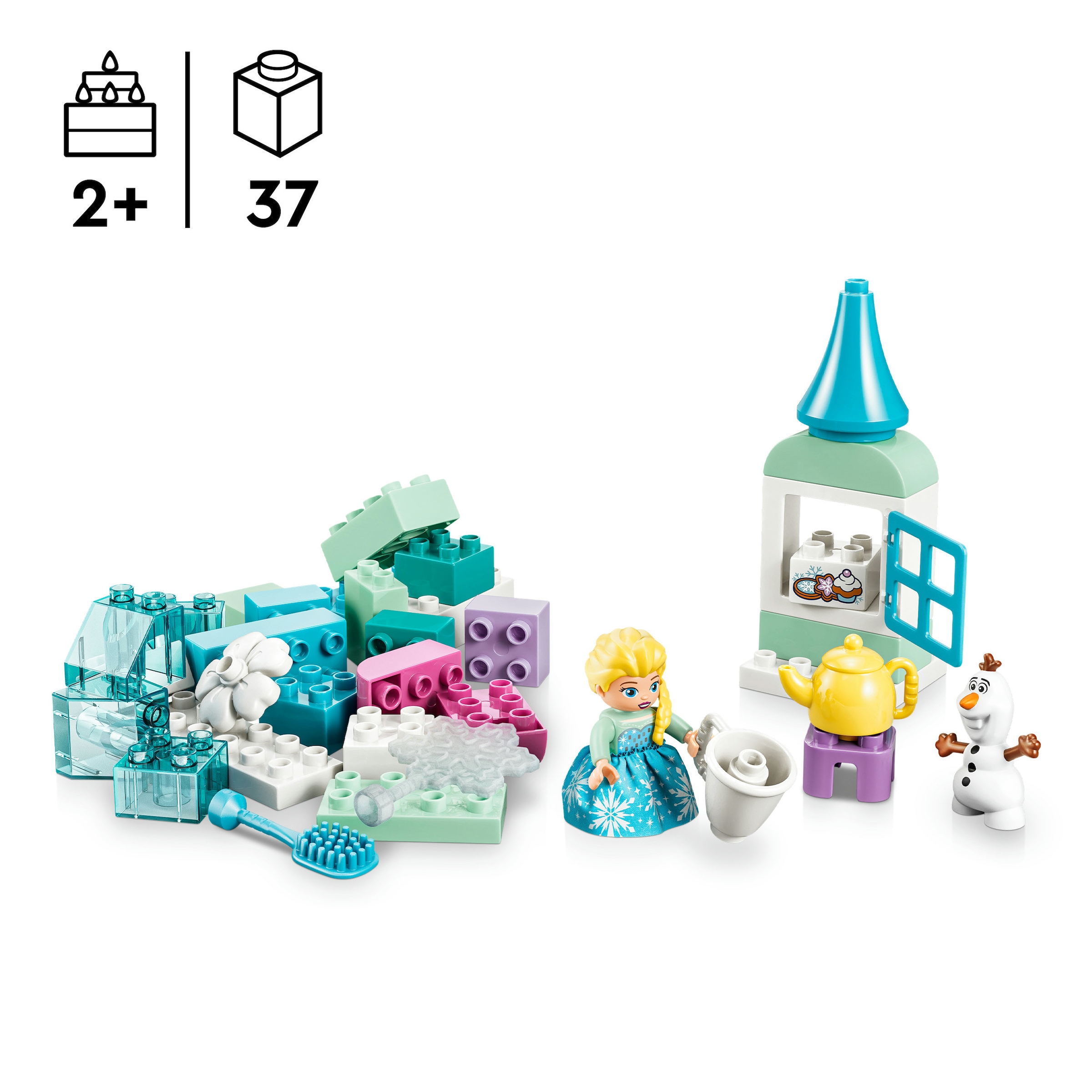LEGO® Konstruktionsspielsteine »Frozen Kreativbox mit Elsa und Olaf (10462), LEGO DUPLO Disney« Made in Europe