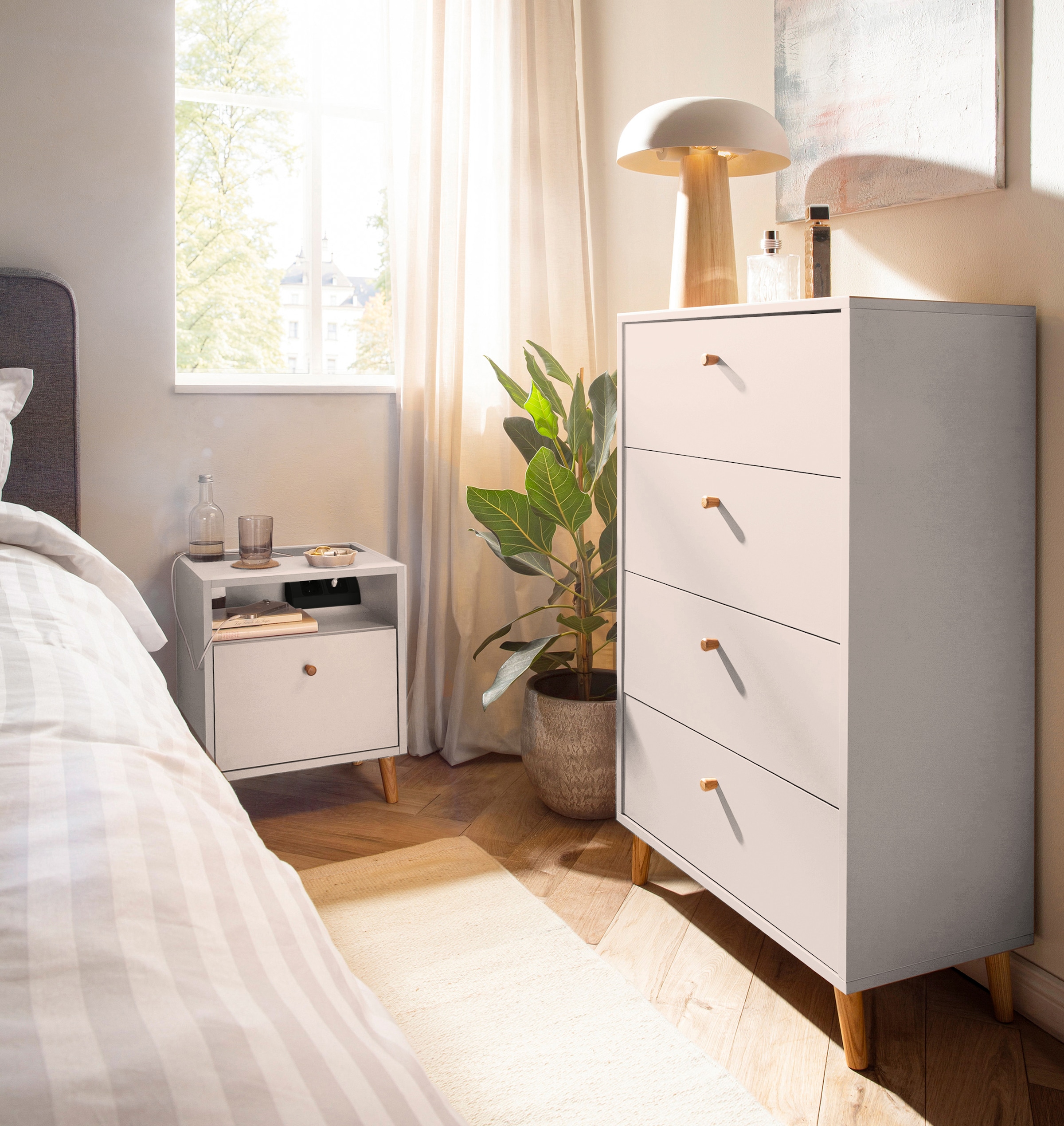 Schildmeyer Nachtschrank »Bjarne, Nachtschrank, Made in Germany, B: 40,2 cm« 1 Stk. tlg. Solide Verarbeitung - Dieses Produkt ist in Deutschland gefertigt