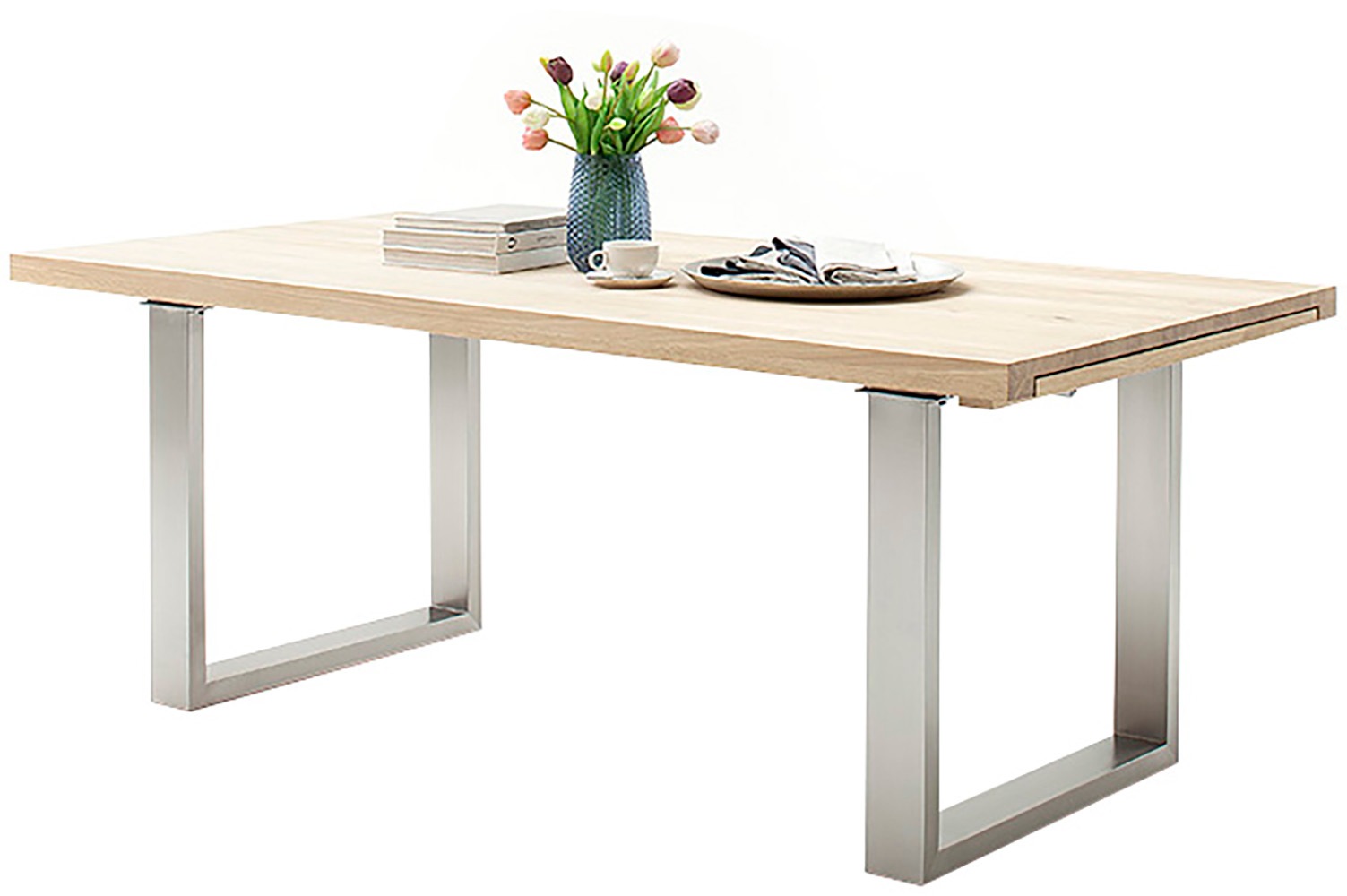 MCA furniture Kulissen-Esstisch »Dayton Esstisch Kufentisch«, Synchronauszug,ausziehbar,eiche,massiv,extra lang,XXL,belastbar 50 kg