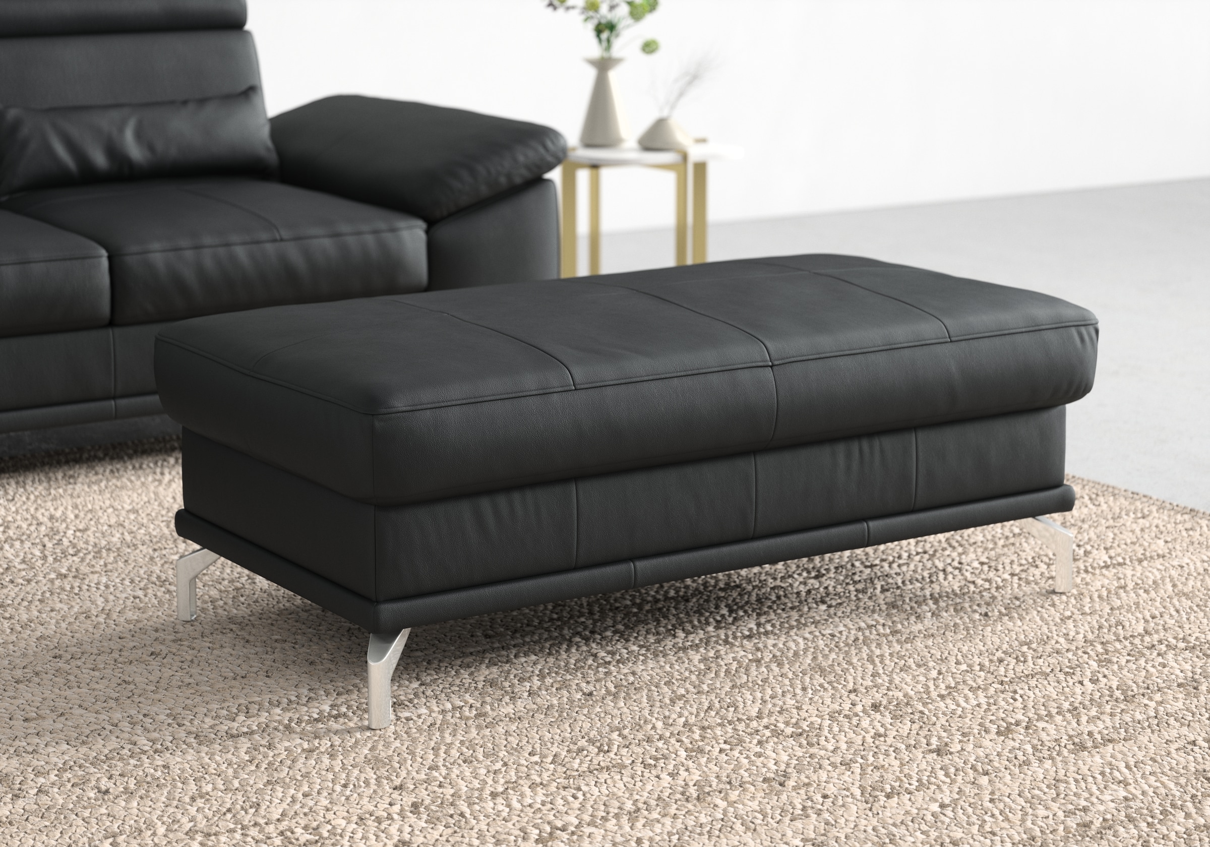 sit&more Hocker »Cabrio, B: 113 cm« individuell zu kombinieren, Federkern günstig online kaufen