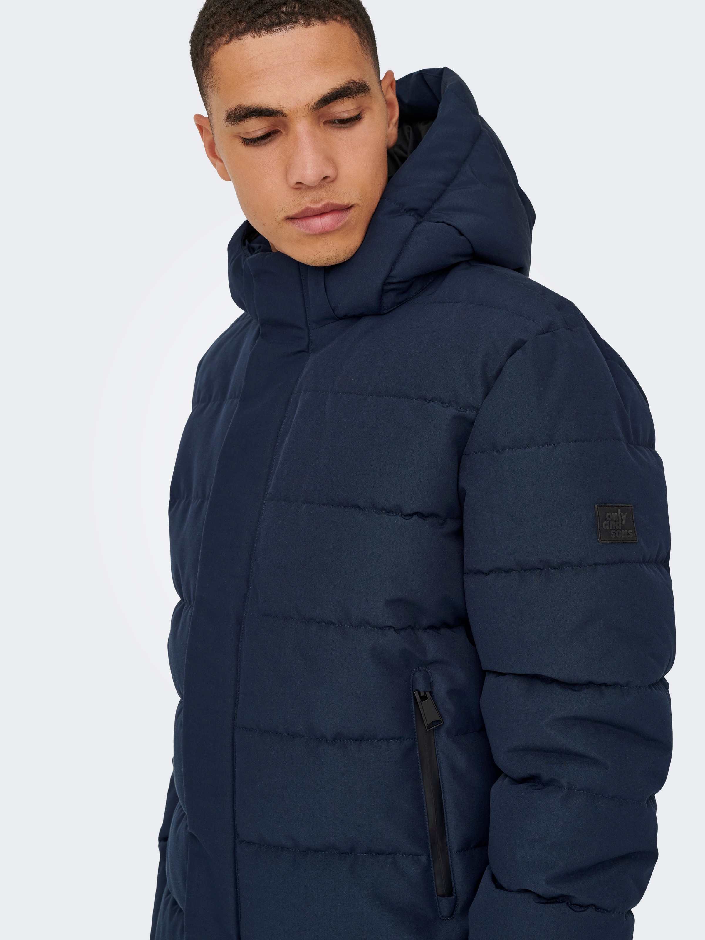 ONLY & SONS Steppjacke »ONSCAYSON PUFFA OTW NOOS« mit Kapuze