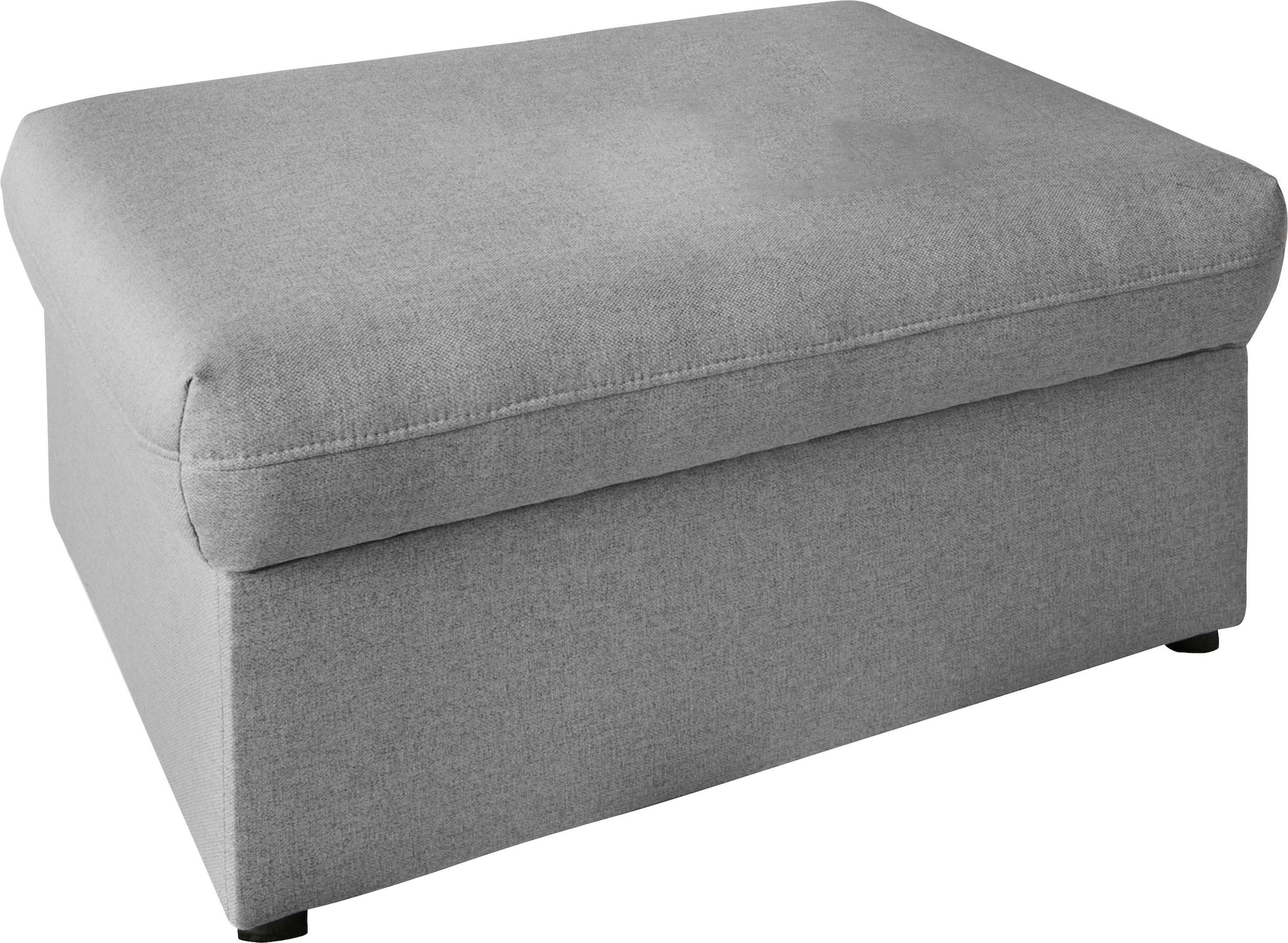 DOMO collection Hocker »Topper«, mit Wellenunterfederung, auf Kunststoffgleitern