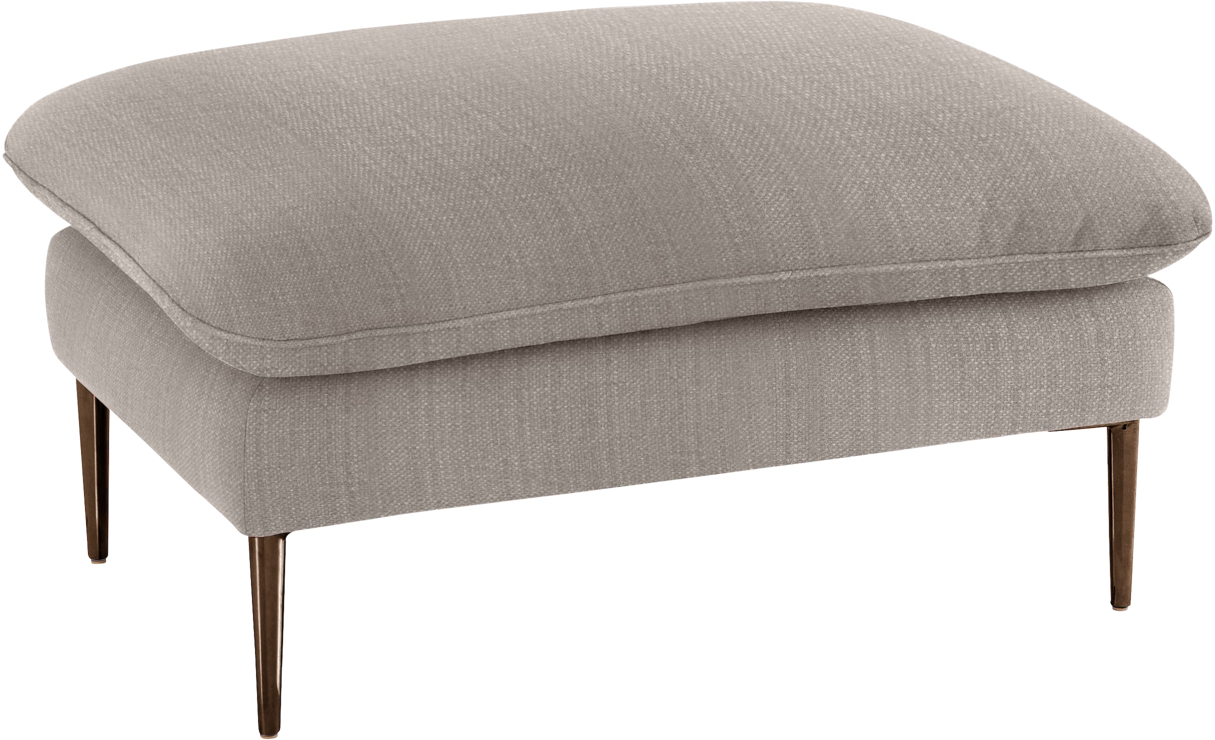 W.SCHILLIG Hocker »enjoy&MORE«, Füße bronze pulverbeschichtet, Breite 106 cm
