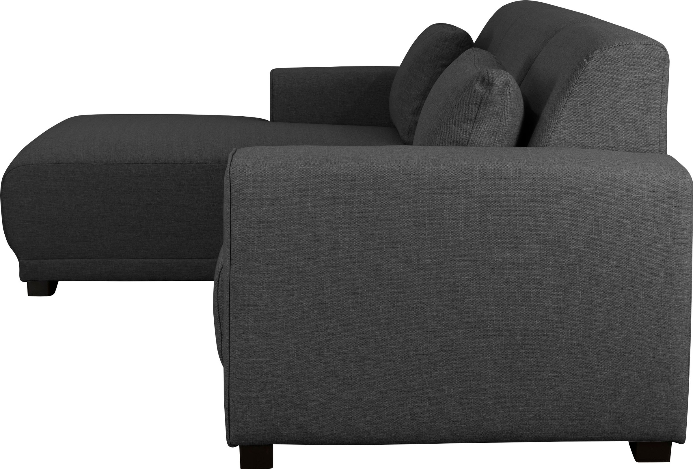 Home affaire Ecksofa »BORNHOLM L-Form mit Recamiere, Maße B/T/H: 234/162/85 cm«, Recamiere links oder rechts bestellbar, Wellenfederung, inkl. 2 Kissen