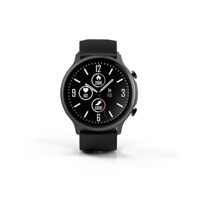 Hama Smartwatch »Smartwatch Herren GPS Pulsmessung, Blutsauerstoff,  Herzfrequenz, Timer«, (Fitnesstracker, Schritte, Kalorien, Schlaf, Stress,  Tempo, Musik, Uhr) online bestellen