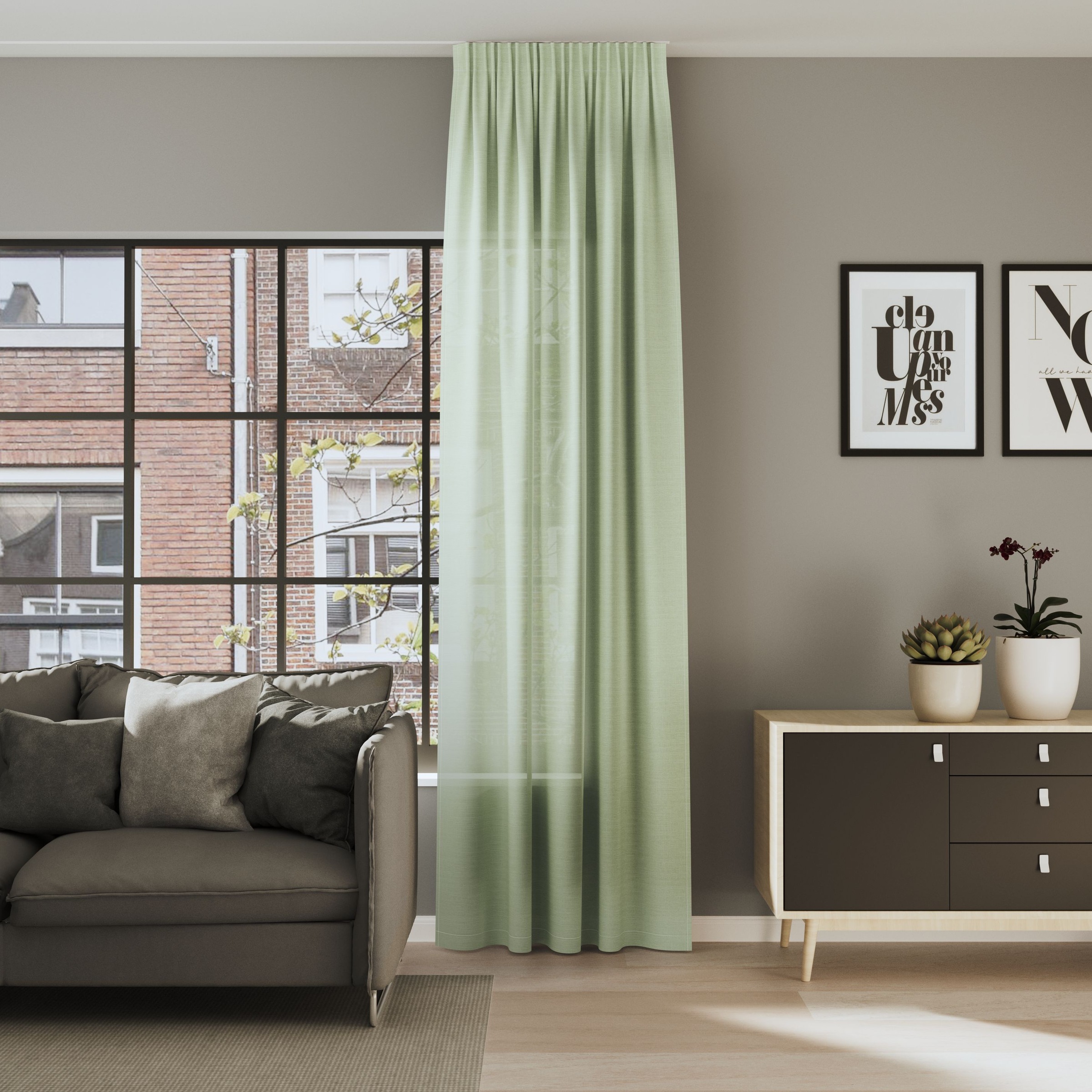 Neutex for you! Vorhang »ALLEY-ECO« Multifunktionsband 1 Stk. tlg. Halbtransparentes Streifendesign