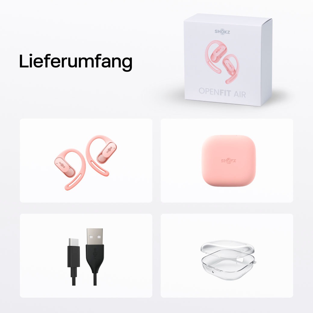 Shokz Open-Ear-Kopfhörer »OpenFit Air + Case«
