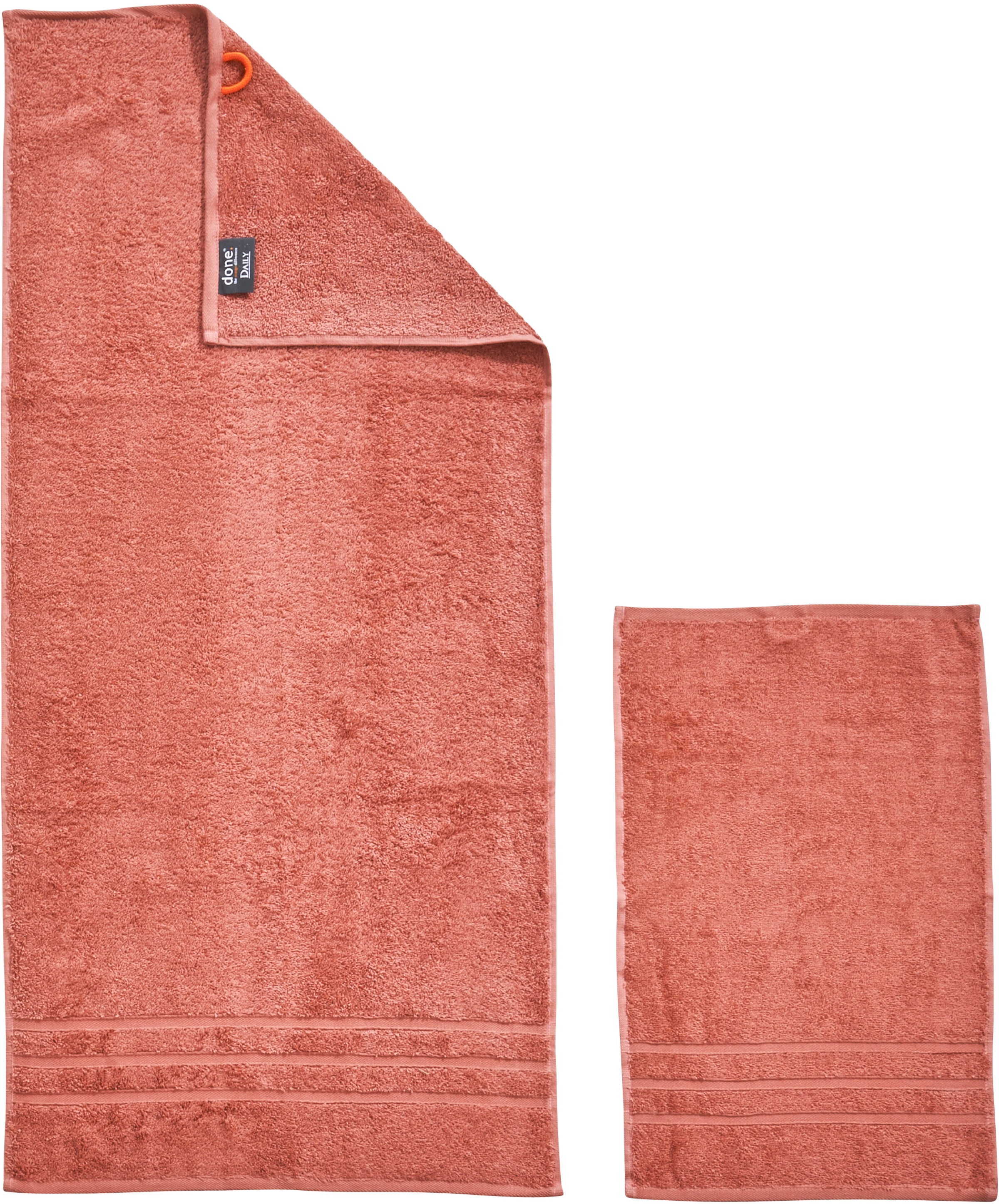 done.® Handtuch Set »Daily Uni«, (Set, 4 St., 2 Handtücher (50x100 cm)-2 Du günstig online kaufen