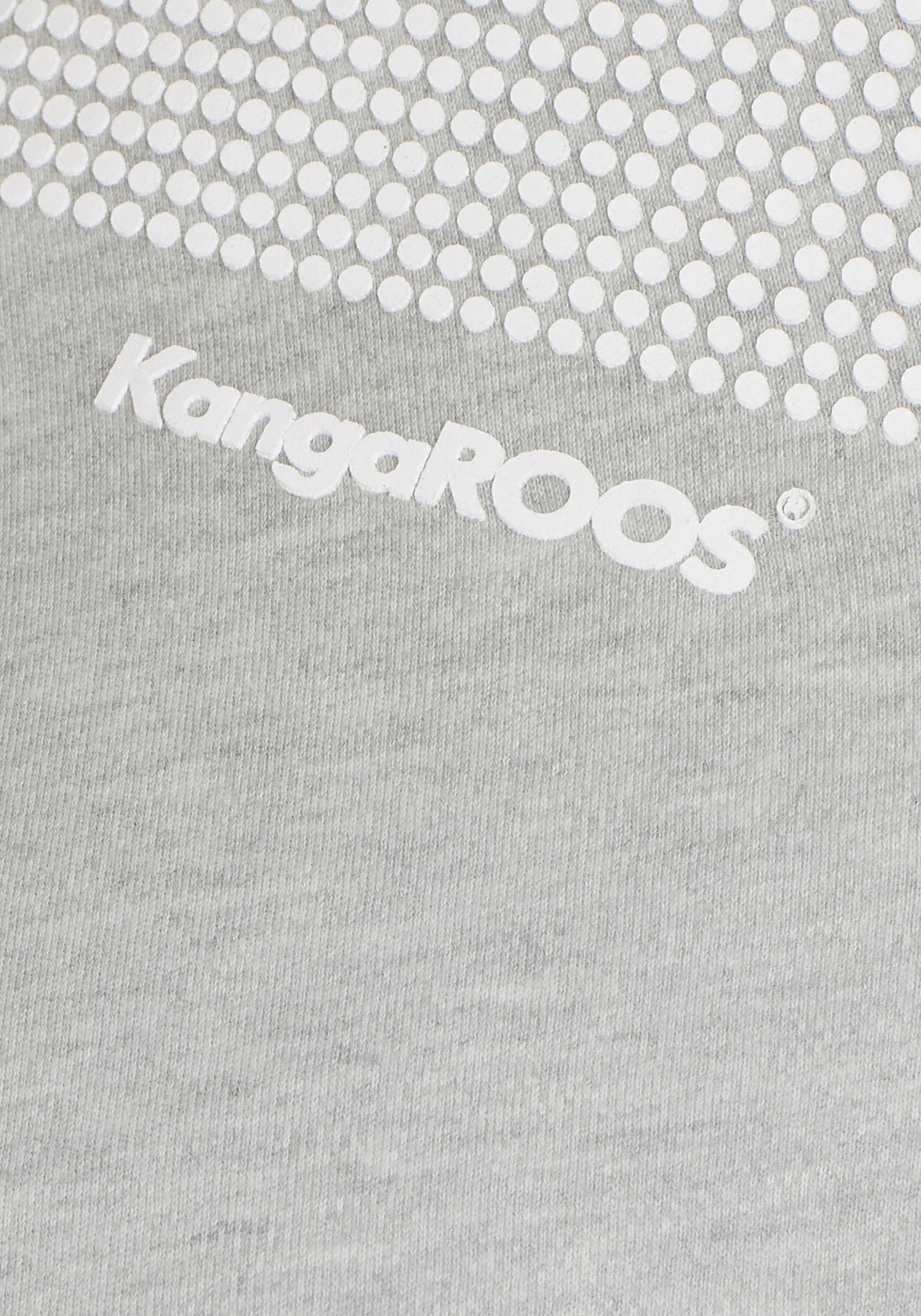 KangaROOS Sweatshirt , Langarm,  figurbetonte Passform,  Colourblocking,  aus Baumwolle
