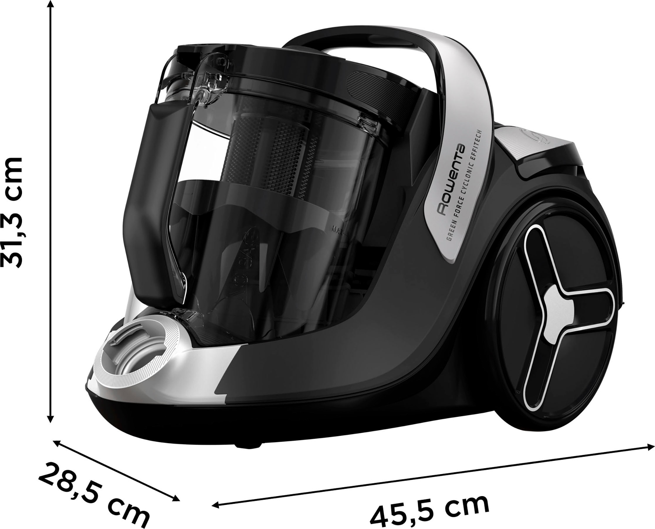 Rowenta Bodenstaubsauger »RO7C66 Green Force Cyclonic Effitech«, 500 W, beutellos