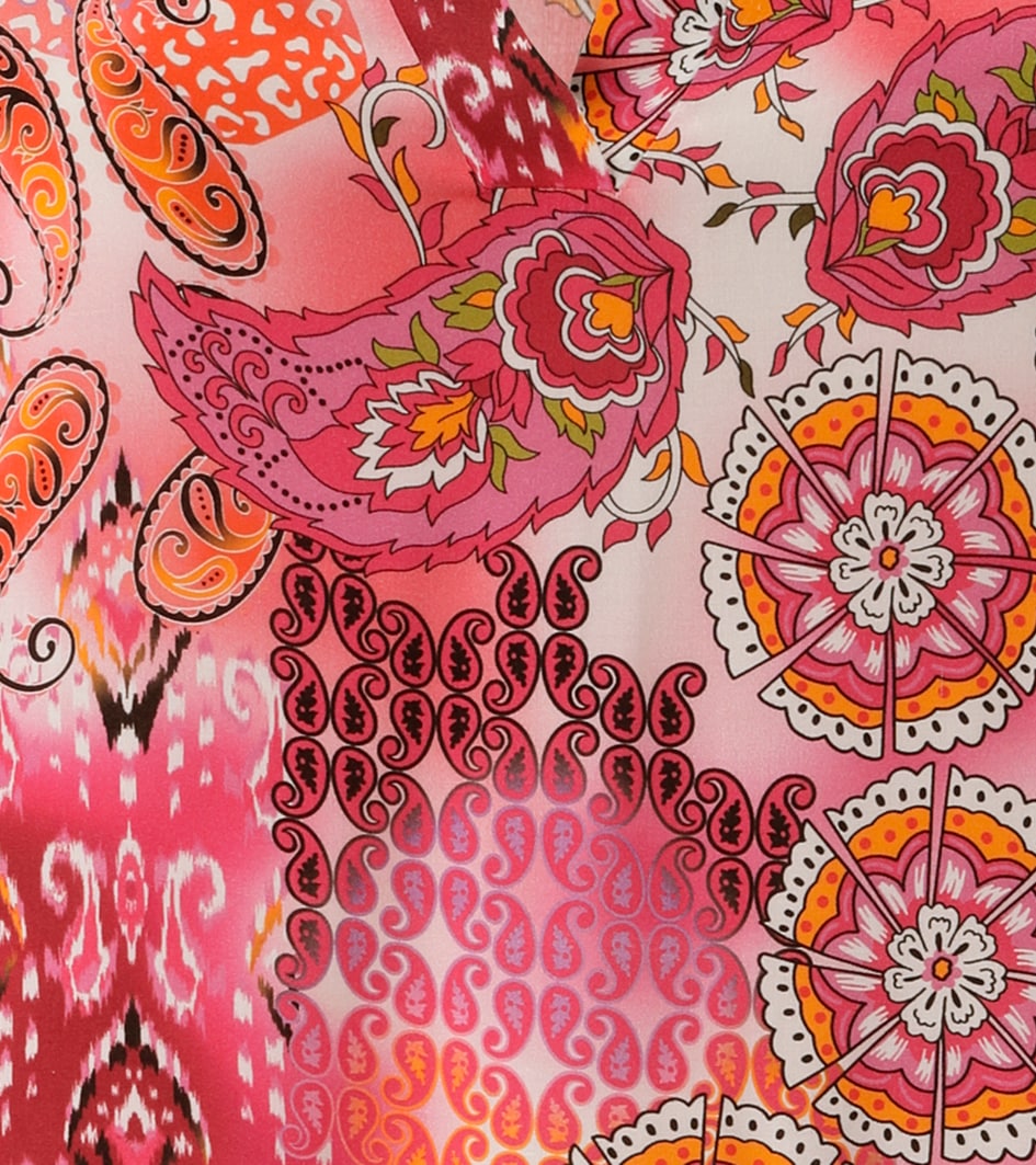 Aniston PLUS Schlupfbluse mit extravaganten farbenfrohes Blumen-Paileydessin - NEUE KOLLEKTION