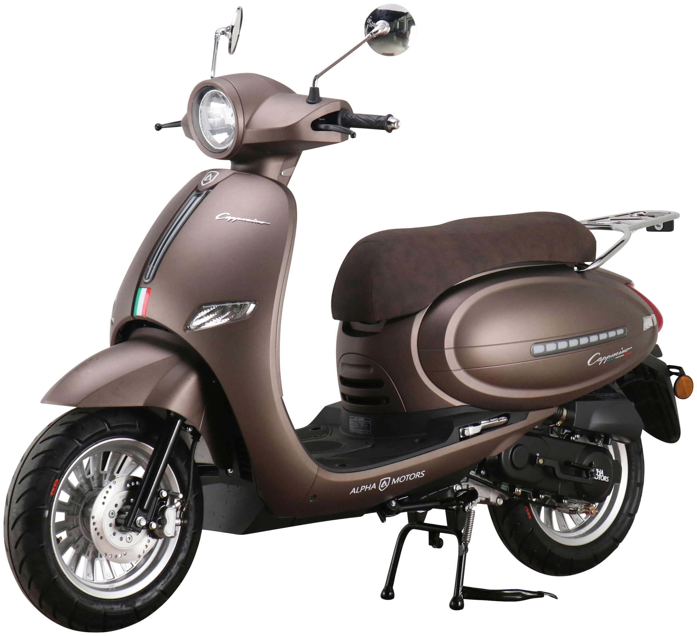 Alpha Motors Motorroller »Cappucino«, 125 cm³, 85 km/h, Euro 5+, 8 PS, mattbraun