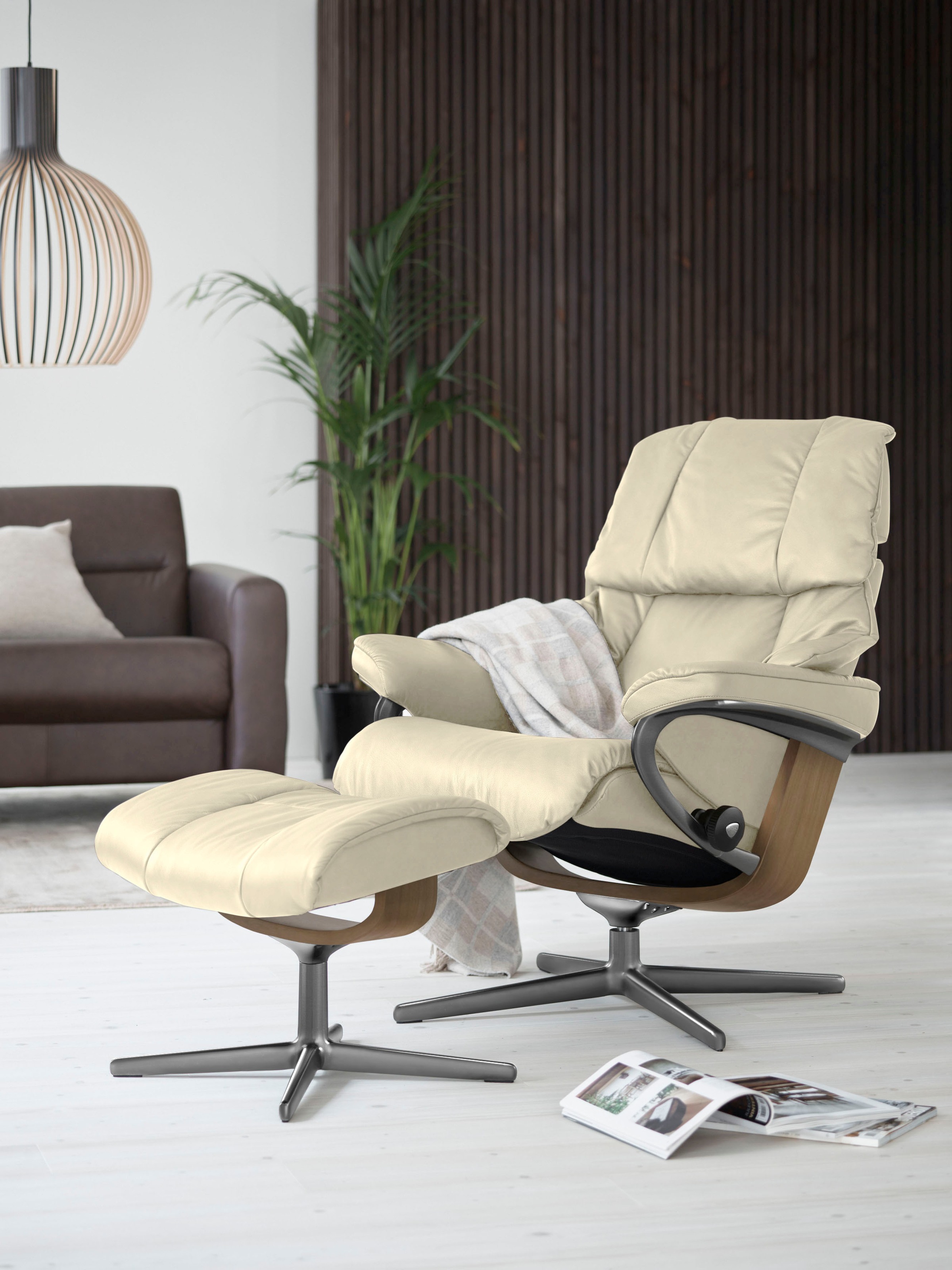 Stressless® Relaxsessel »Reno«, (Set, Relaxsessel mit Hocker), mit Hocker, günstig online kaufen